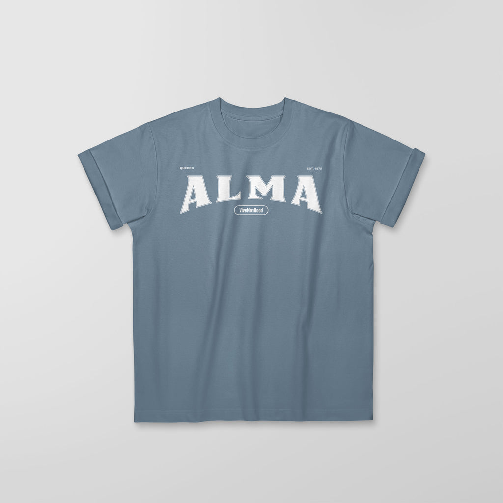 Mon T-Shirt Garçon - Adultes - Alma - Impression en Blanc
