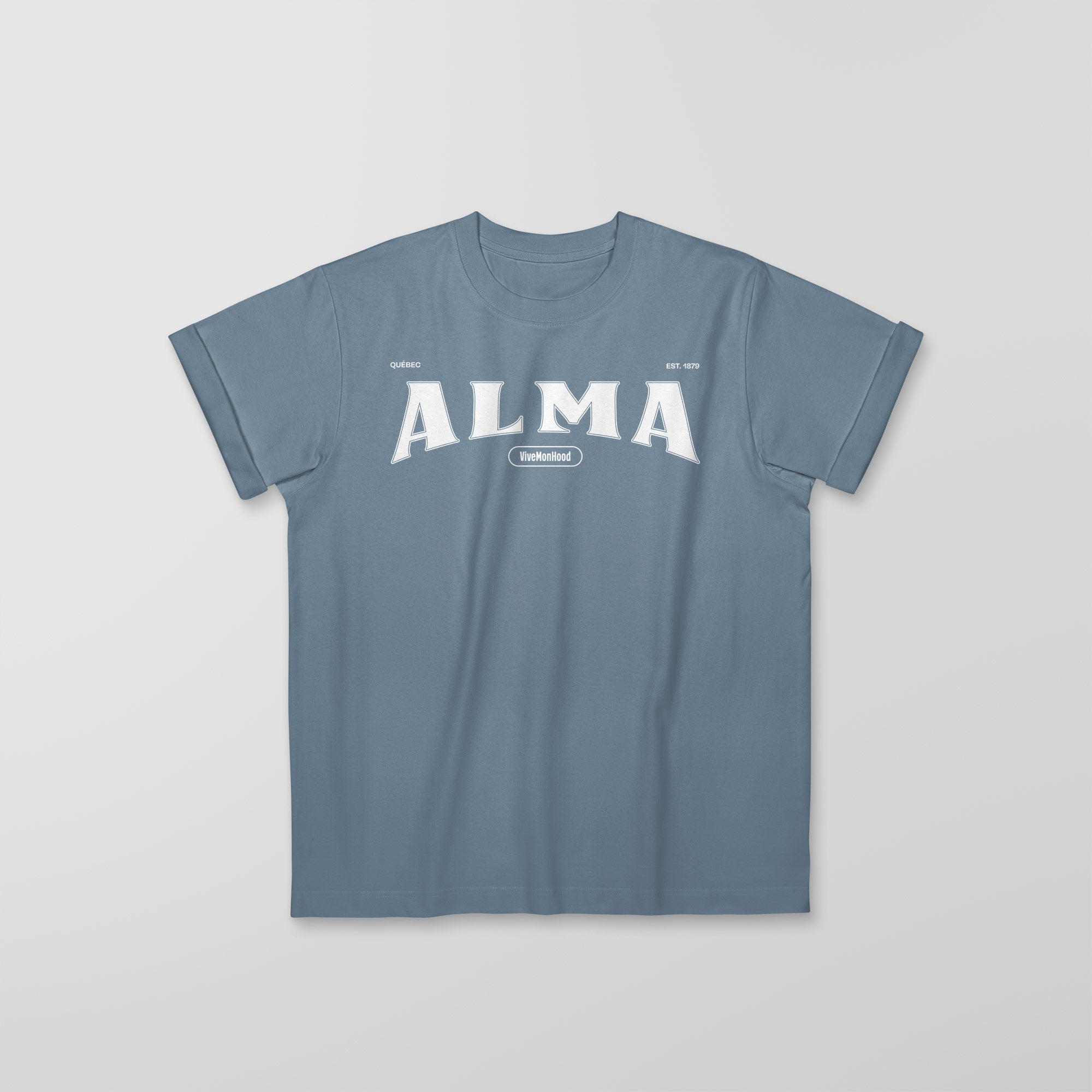 Mon T-Shirt Garçon - Adultes - Alma - Impression en Blanc