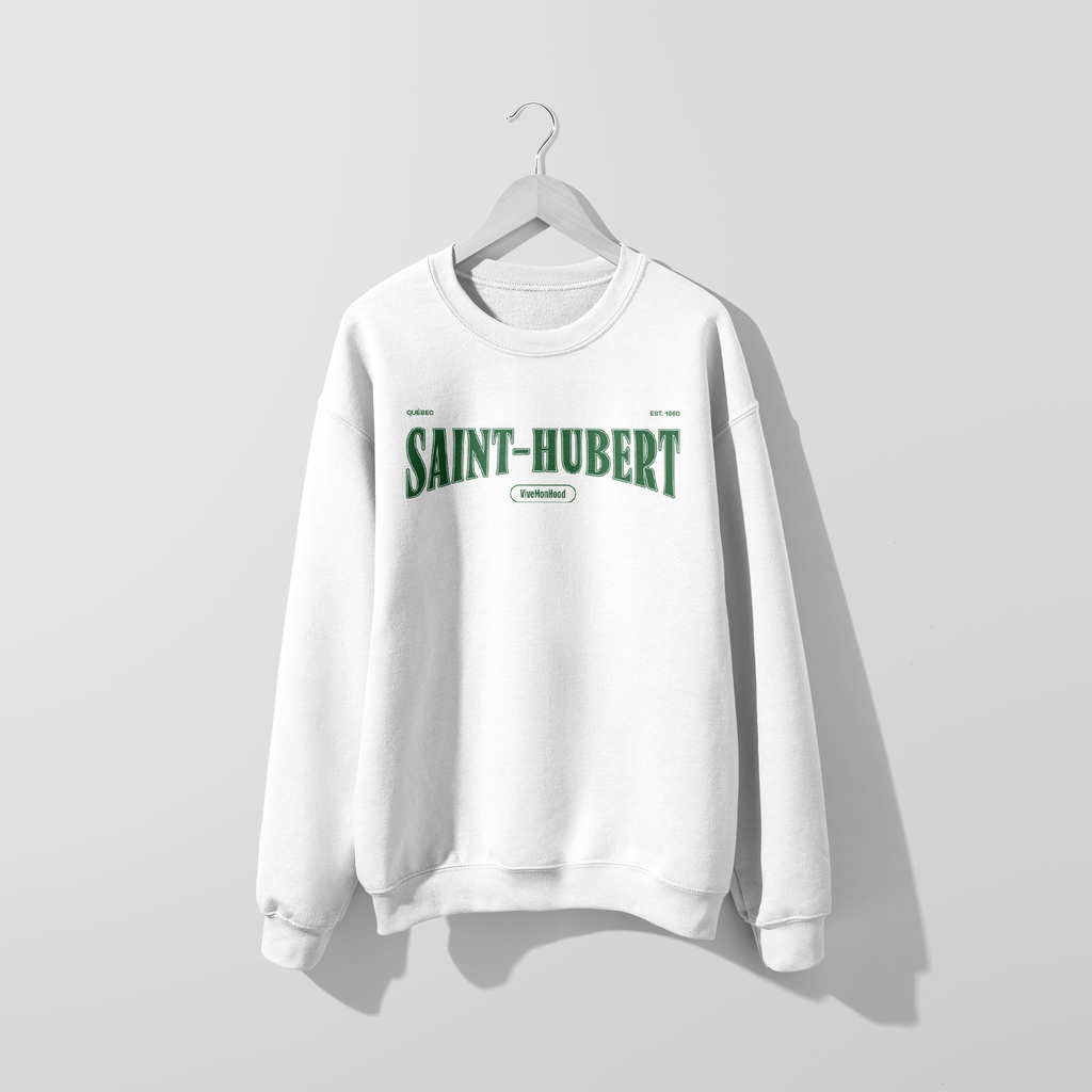 Mon Crew Fit - Saint-Hubert - Adulte - Vert - Blanc