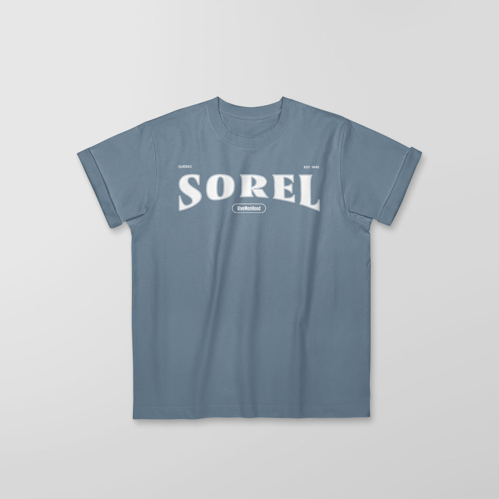 Mon T-Shirt Garçon - Adultes - Sorel - Impression en Blanc