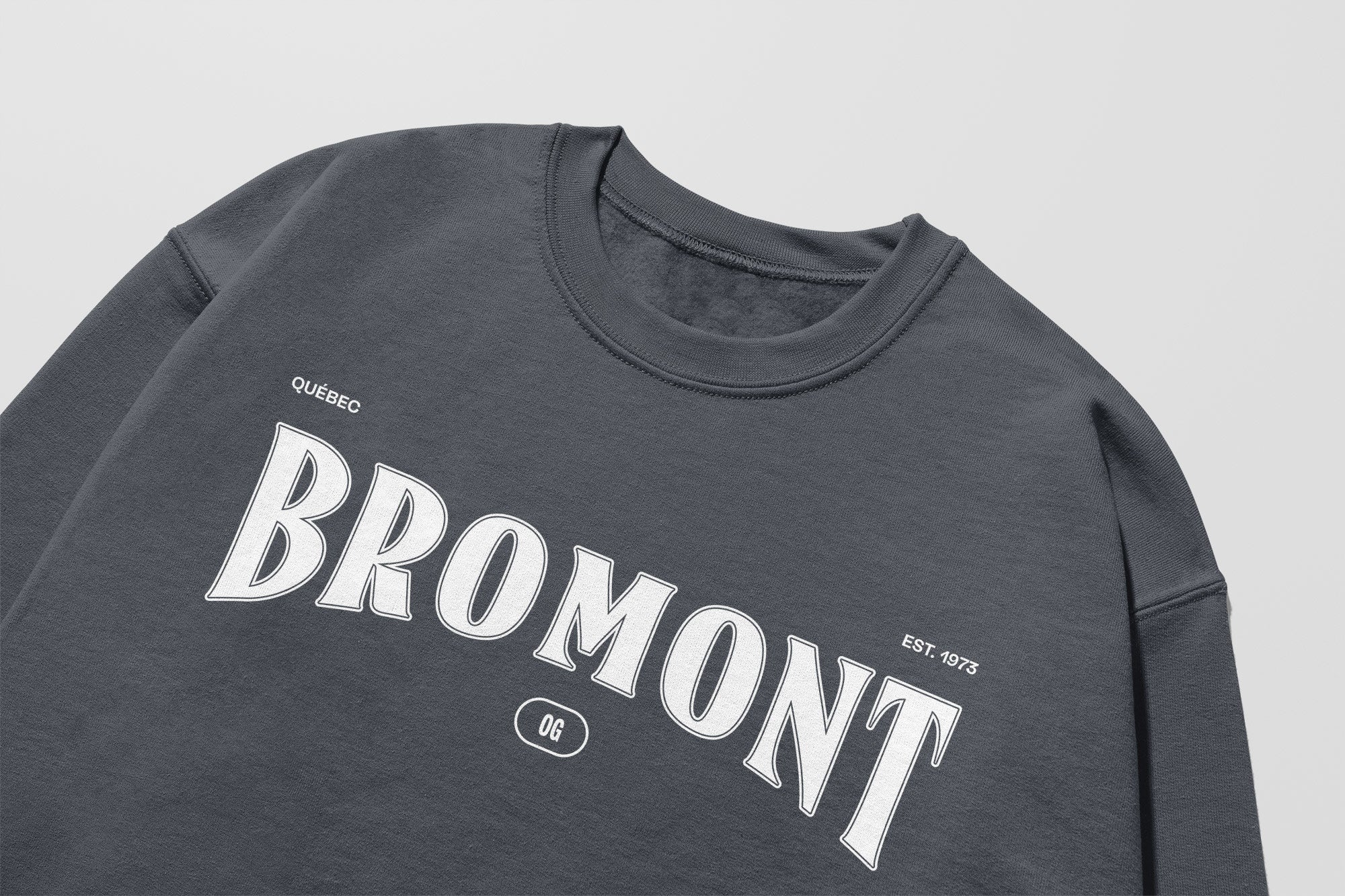 Mon Crew Fit - Enfants - Bromont - Impression en Blanc