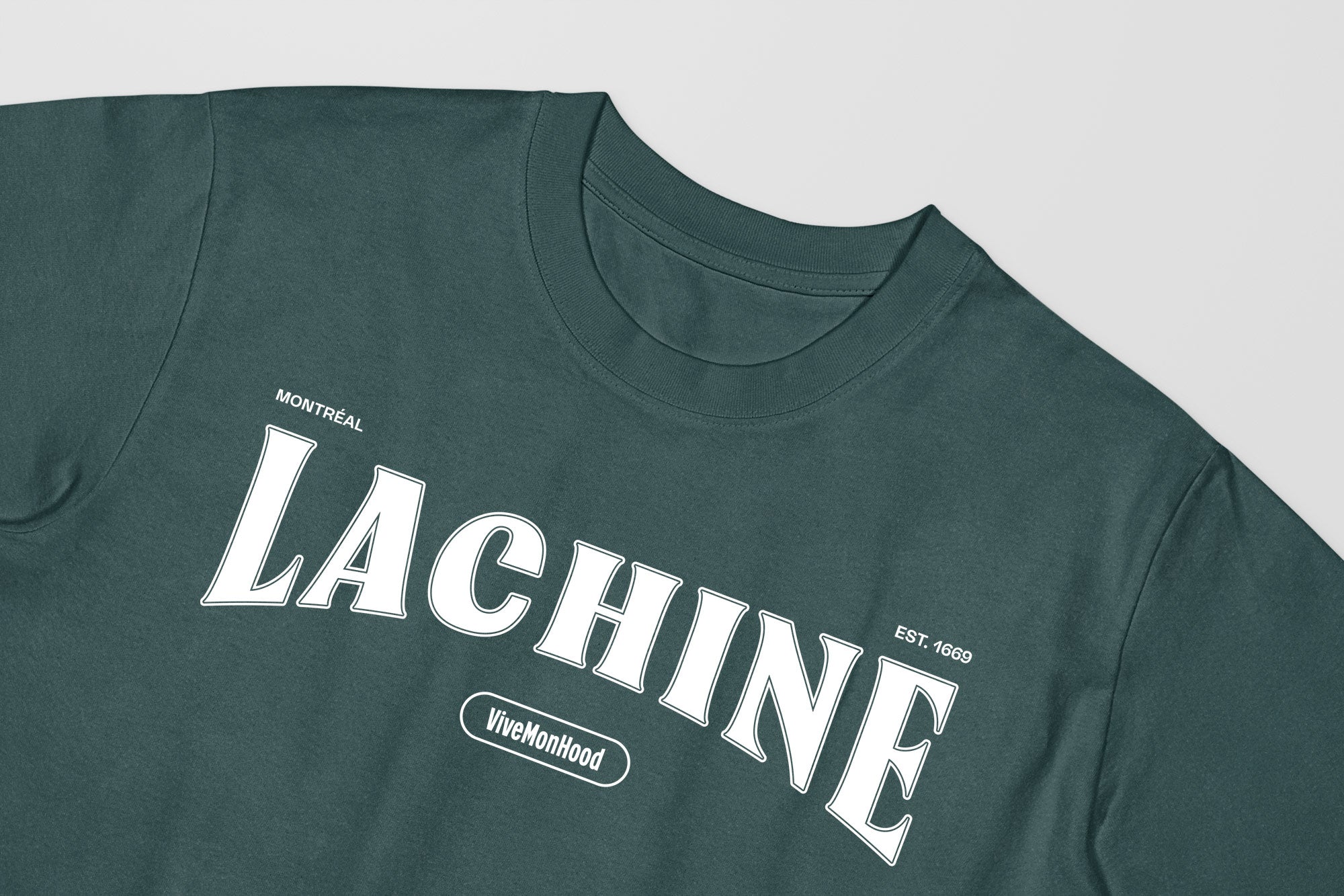 Mon T-Shirt Garçon - Adultes - Lachine - Impression en Blanc
