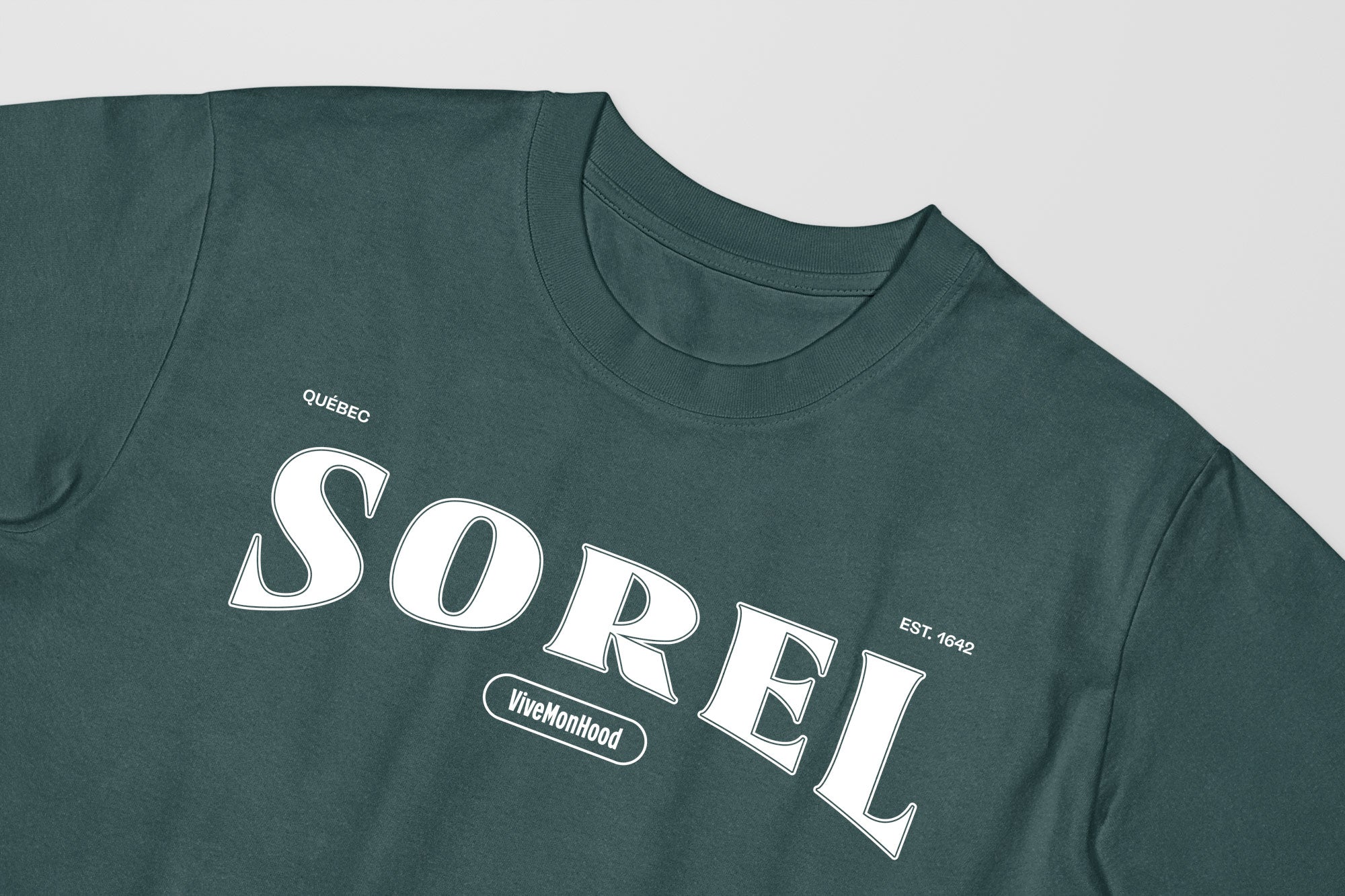 Mon T-Shirt Garçon - Adultes - Sorel - Impression en Blanc