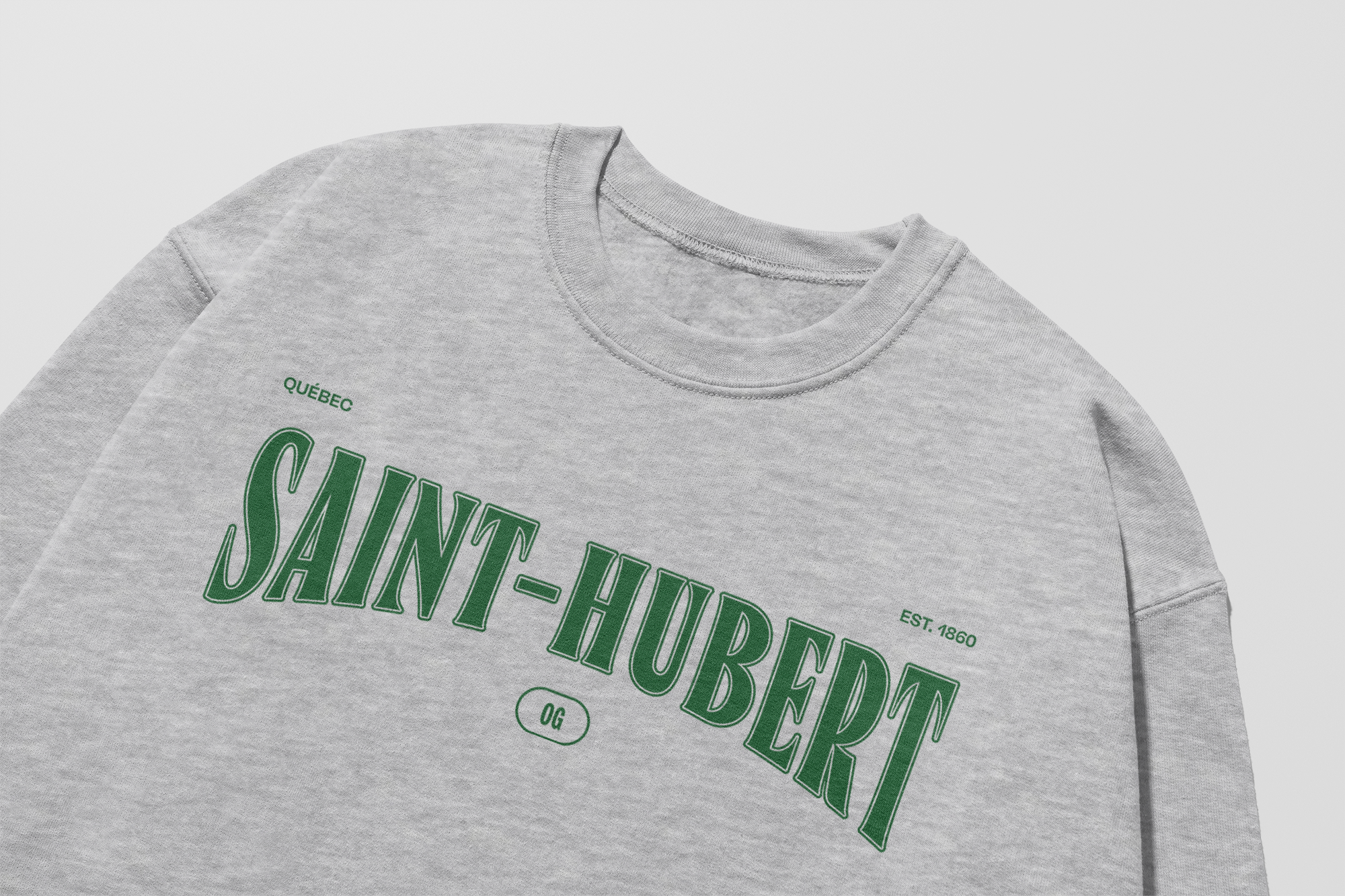 Mon Crew Fit - Saint-Hubert - Adulte - Vert - Sport Gray