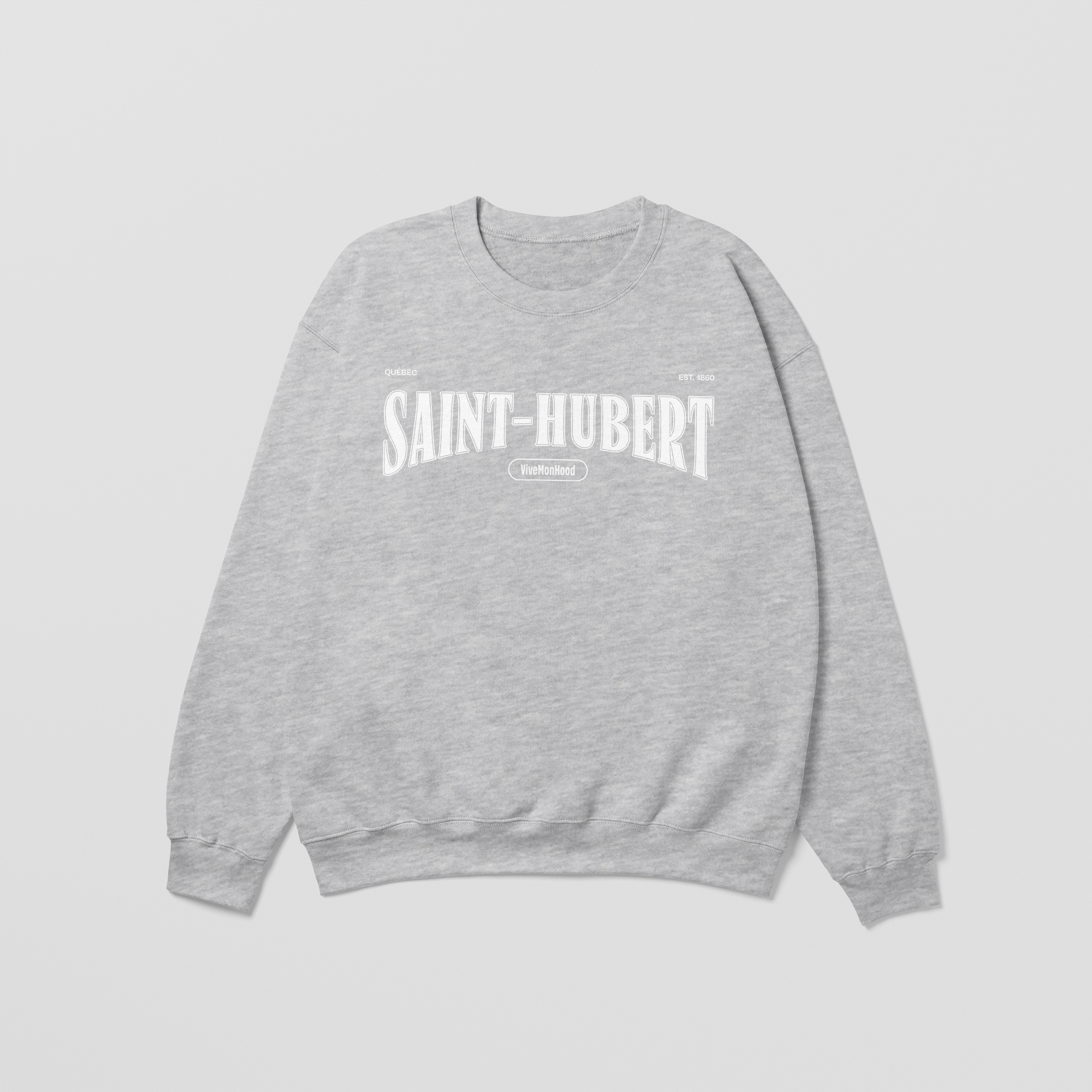 Mon Crew Fit - Saint-Hubert - Enfant - Blanc - Sport Gray