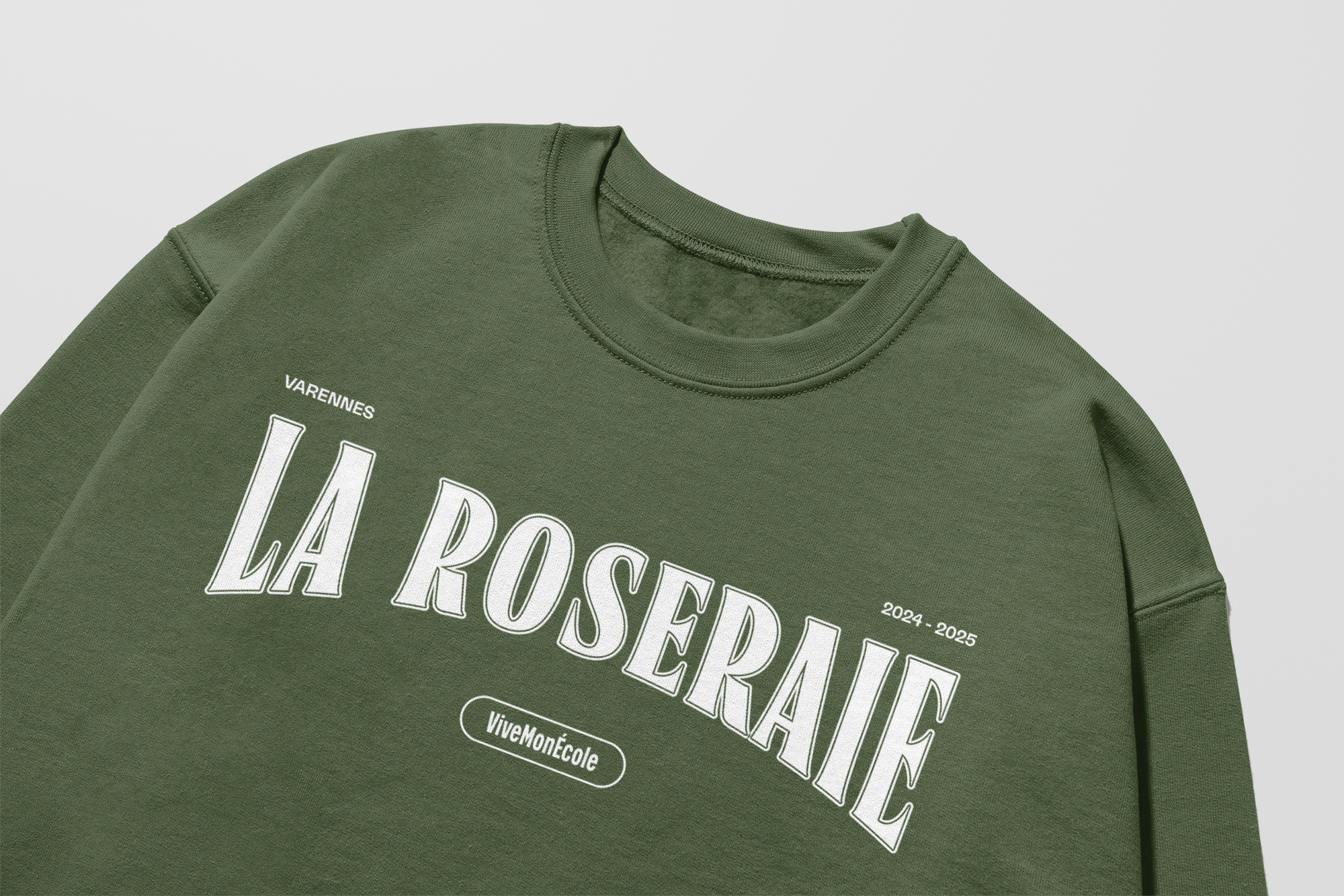 Mon Crew Confort - La Roseraie - Adulte - Blanc