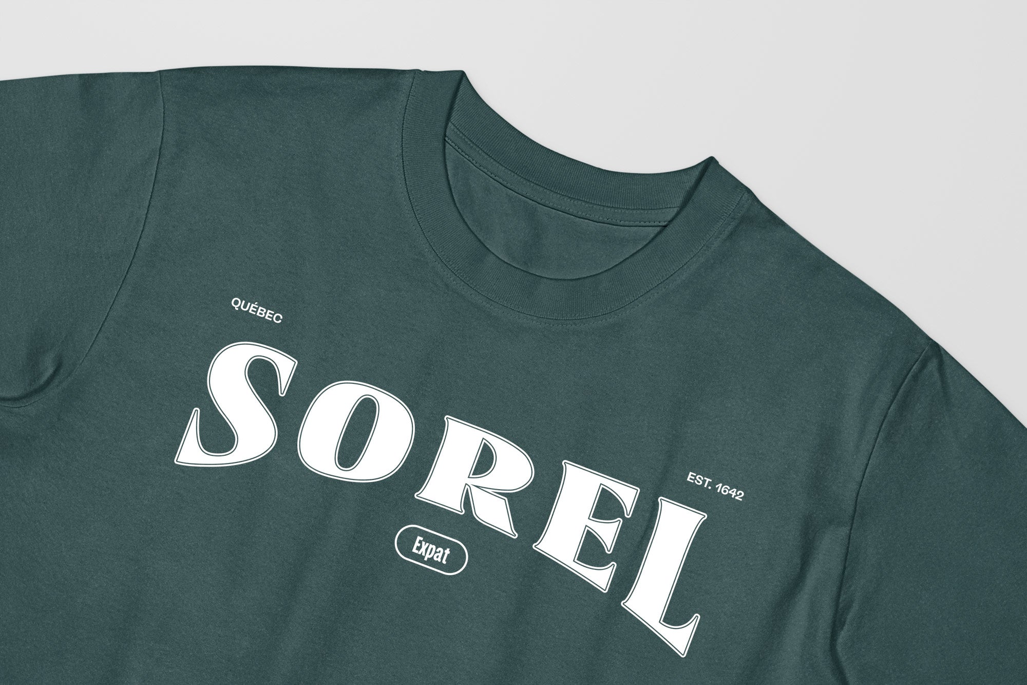 Mon T-Shirt Garçon - Adultes - Sorel - Impression en Blanc