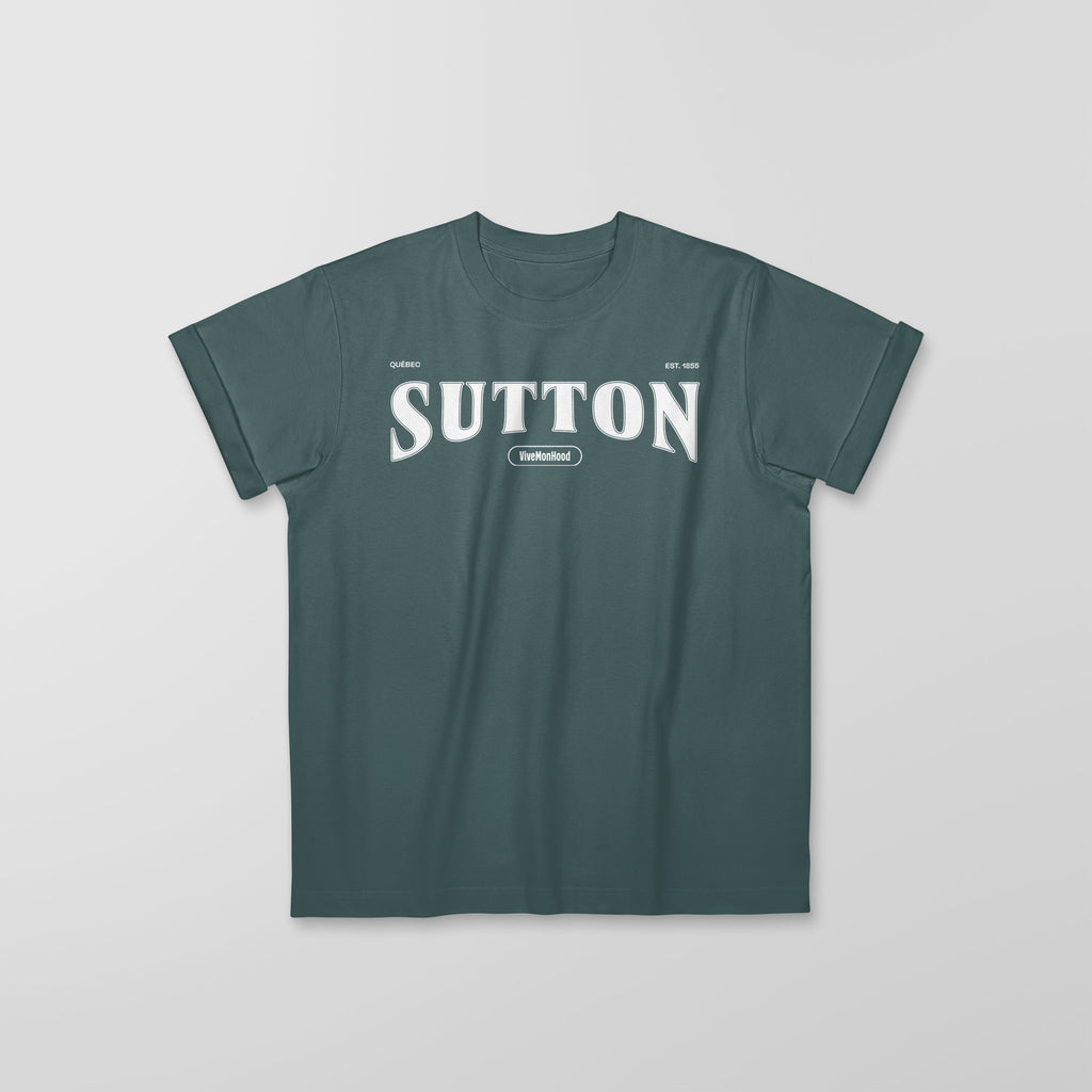 Mon T-Shirt Garçon - Adultes - Sutton - Impression en Blanc