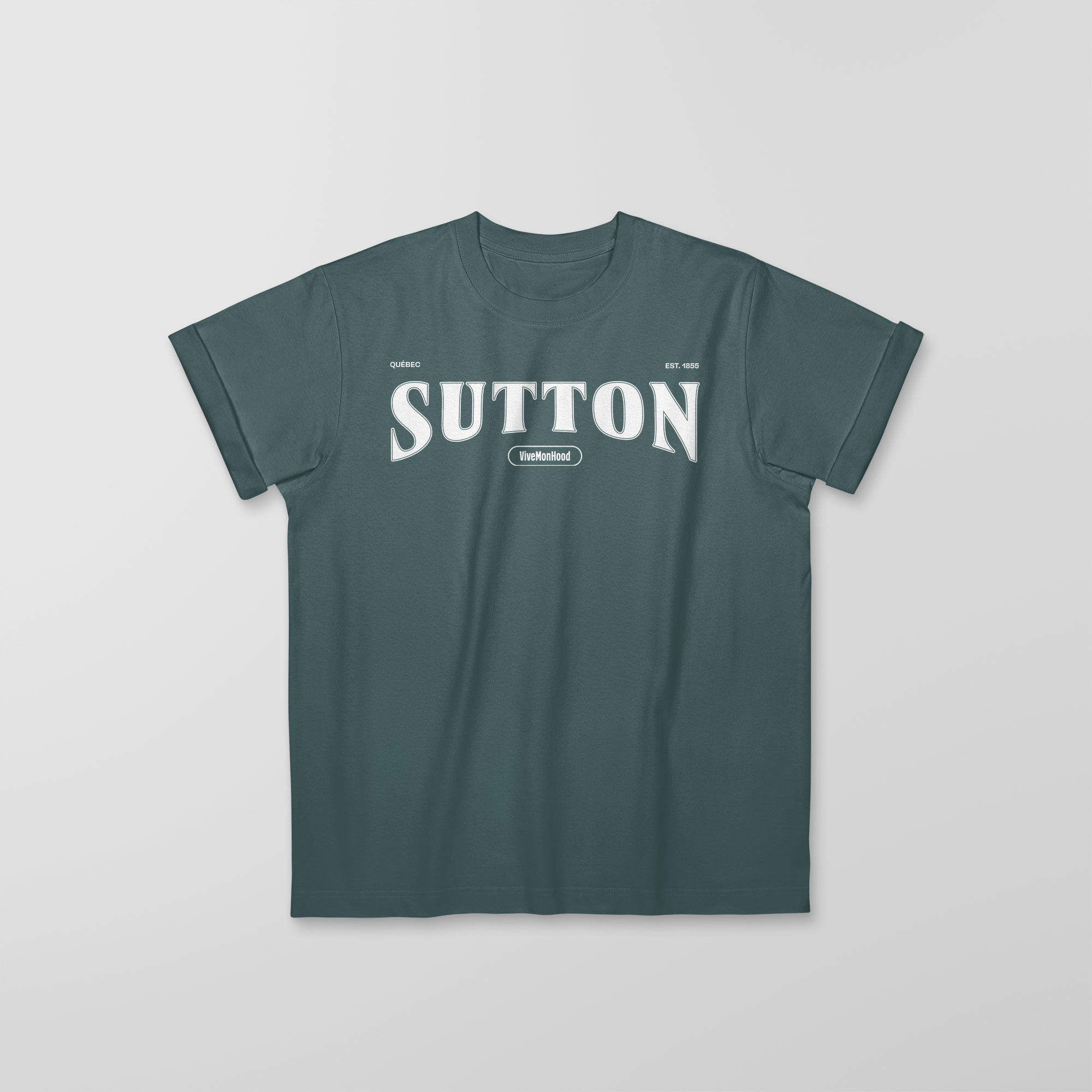 Mon T-Shirt Garçon - Adultes - Sutton - Impression en Blanc