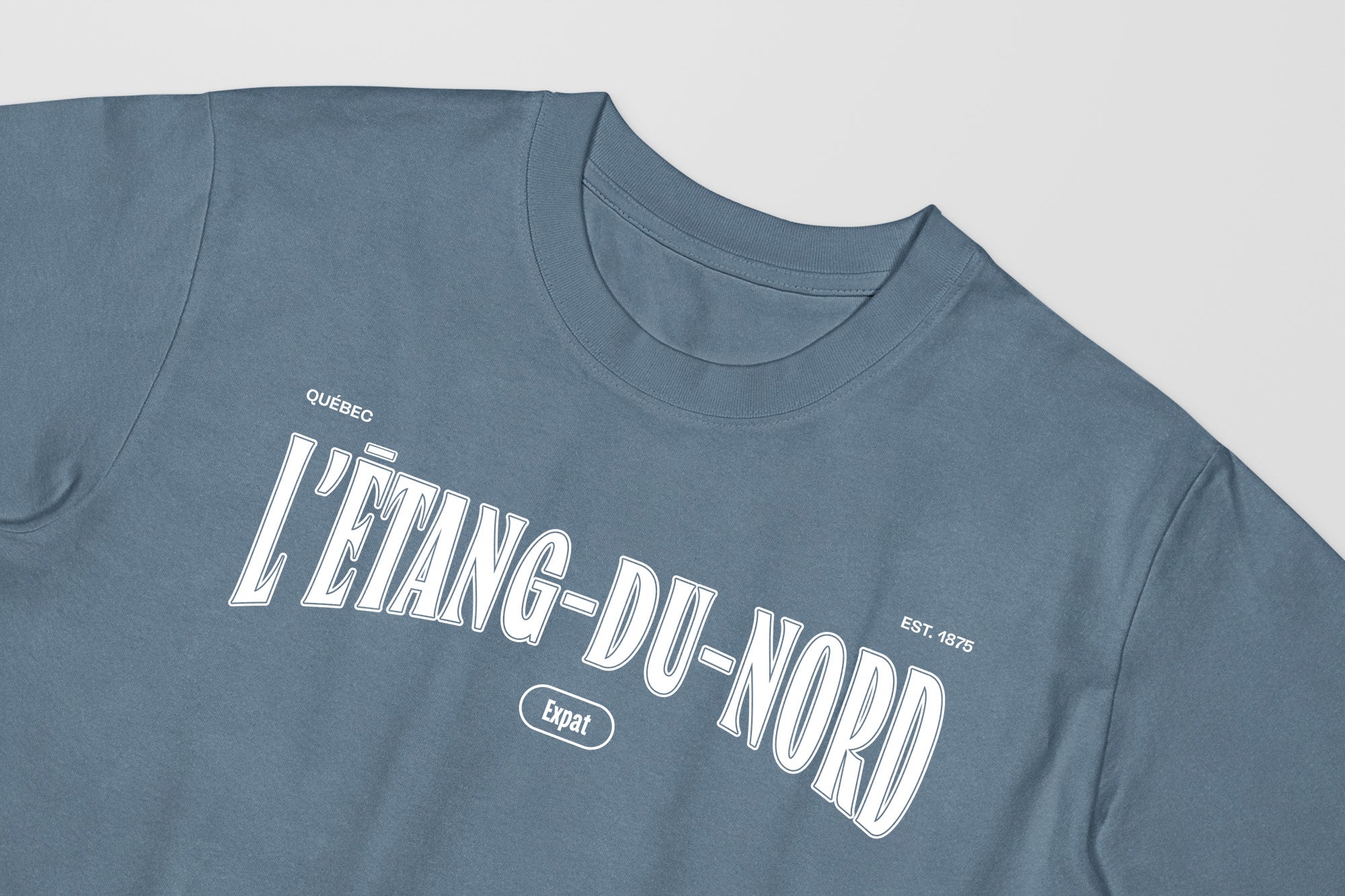 Mon T-Shirt Garçon - Adultes - L'Etang-du-Nord - Impression en Blanc