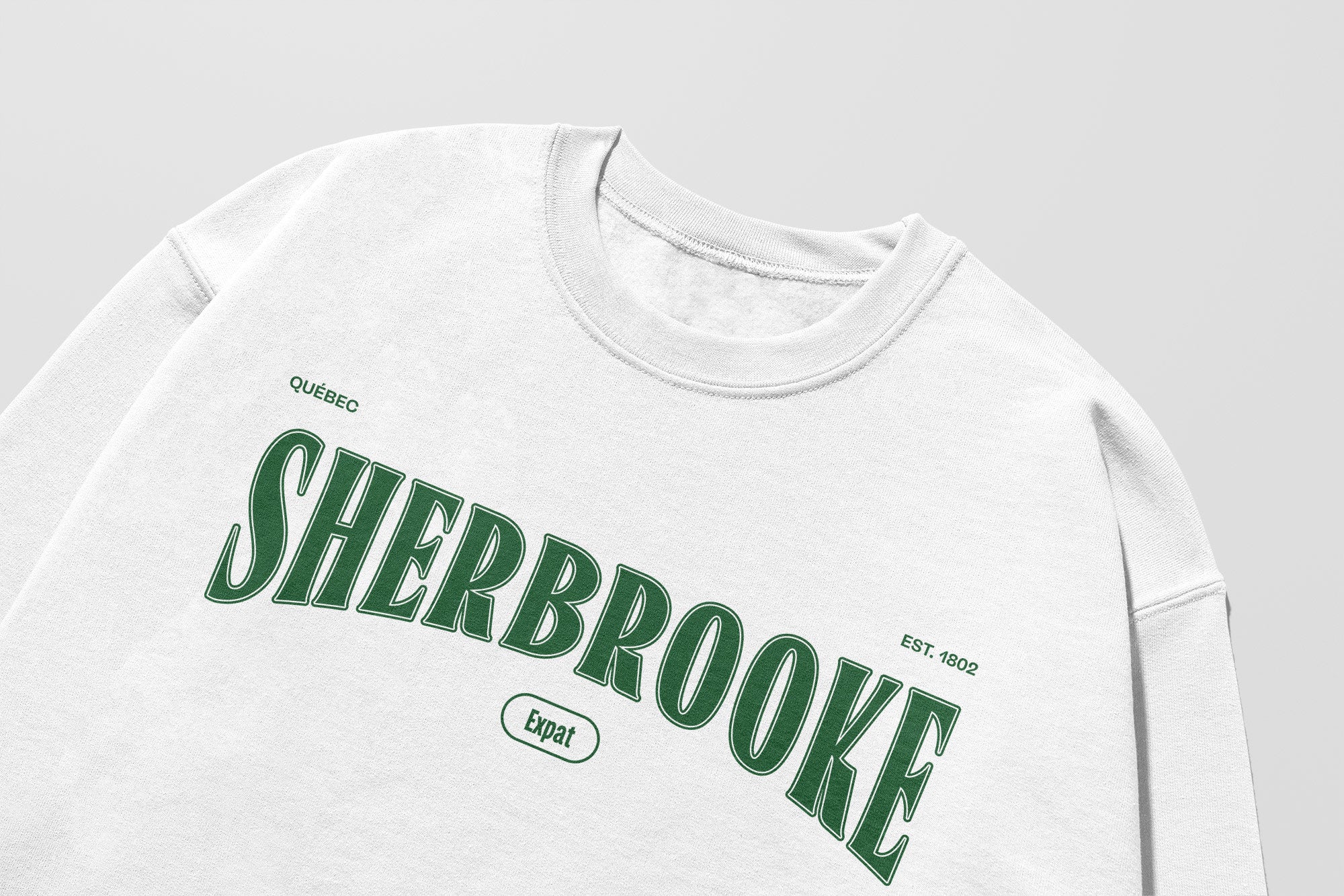 Mon Crew Fit - Adultes - Sherbrooke - Impression en Vert