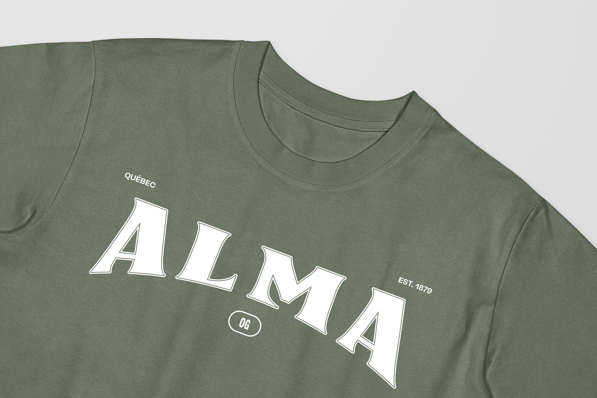 Mon T-Shirt Garçon - Adultes - Alma - Impression en Blanc