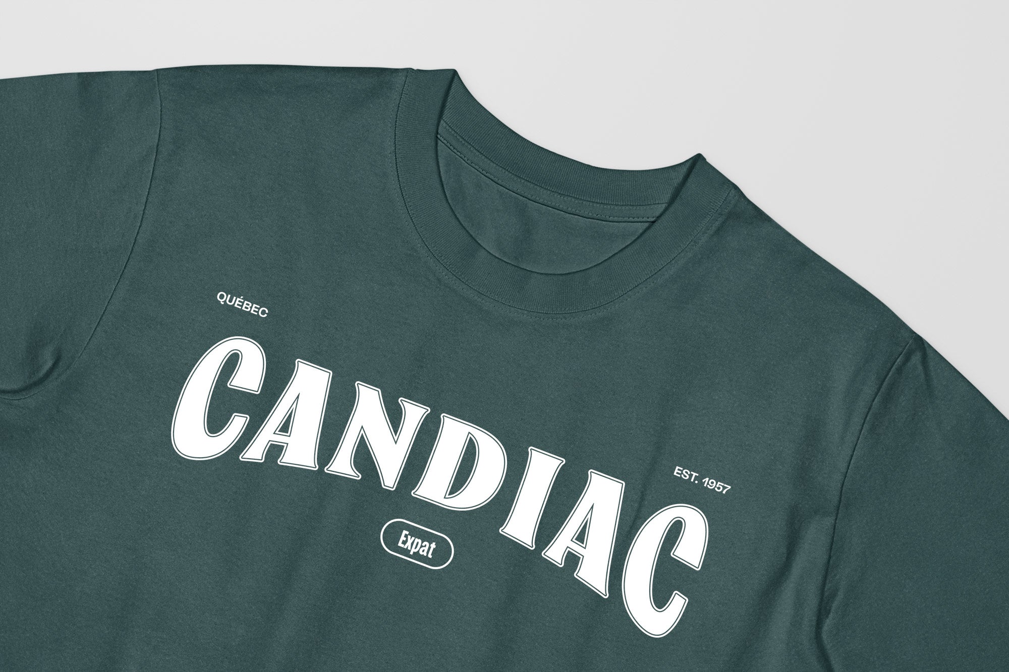 Mon T-Shirt Garçon - Adultes - Candiac - Impression en Blanc