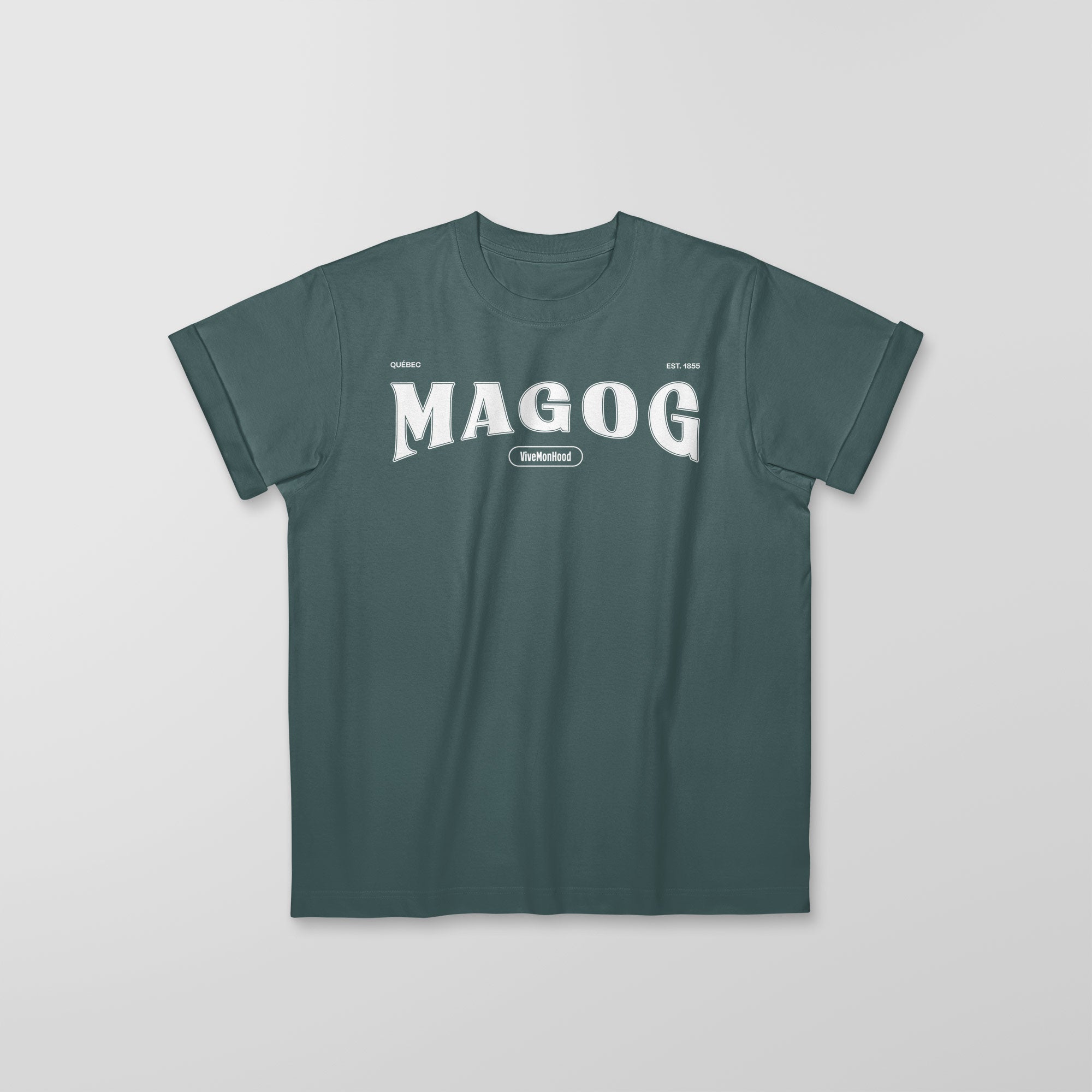 Mon T-Shirt Garçon - Adultes - Magog - Impression en Blanc