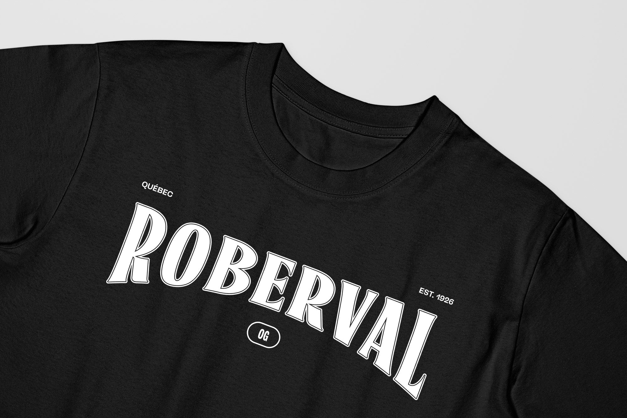 Mon T-Shirt Garçon - Adultes - Roberval - Impression en Blanc