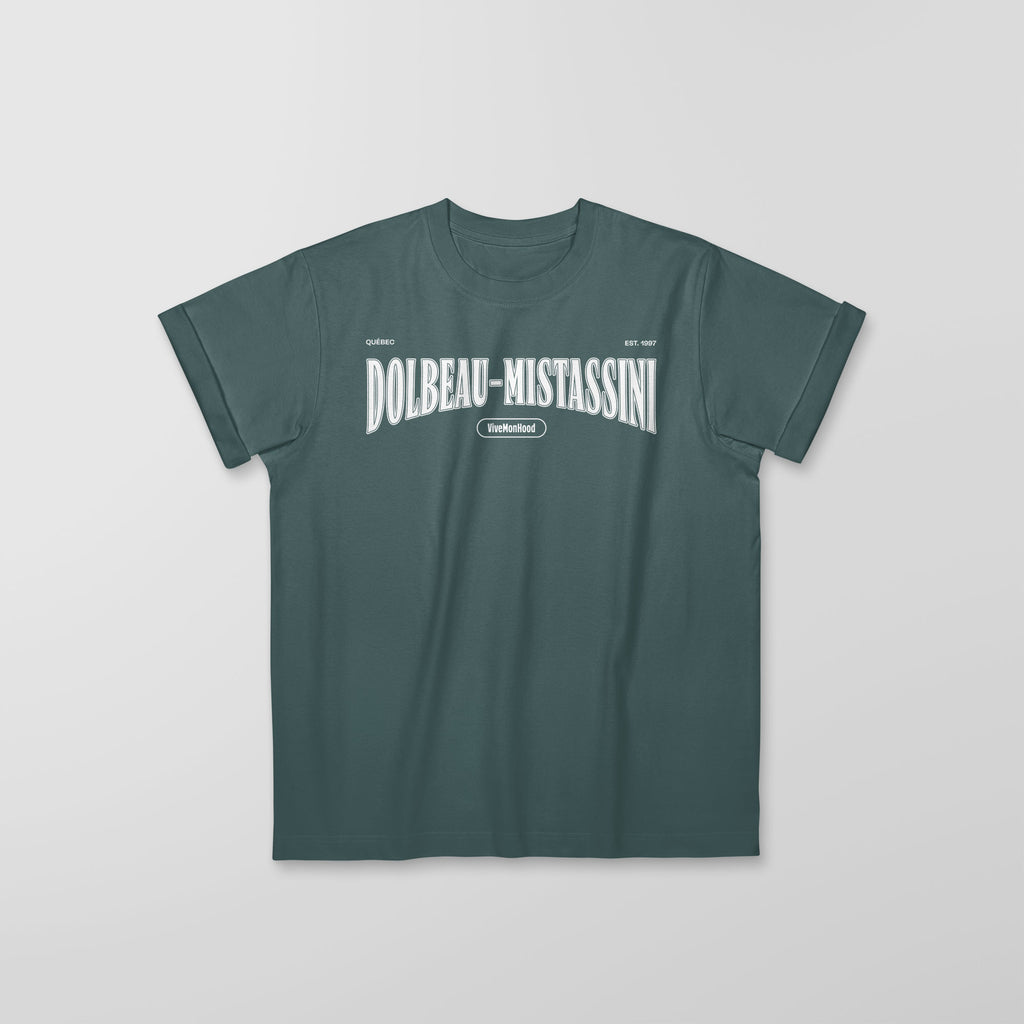 Mon T-Shirt Garçon - Adultes - Dolbeau-Mistassini - Impression en Blanc