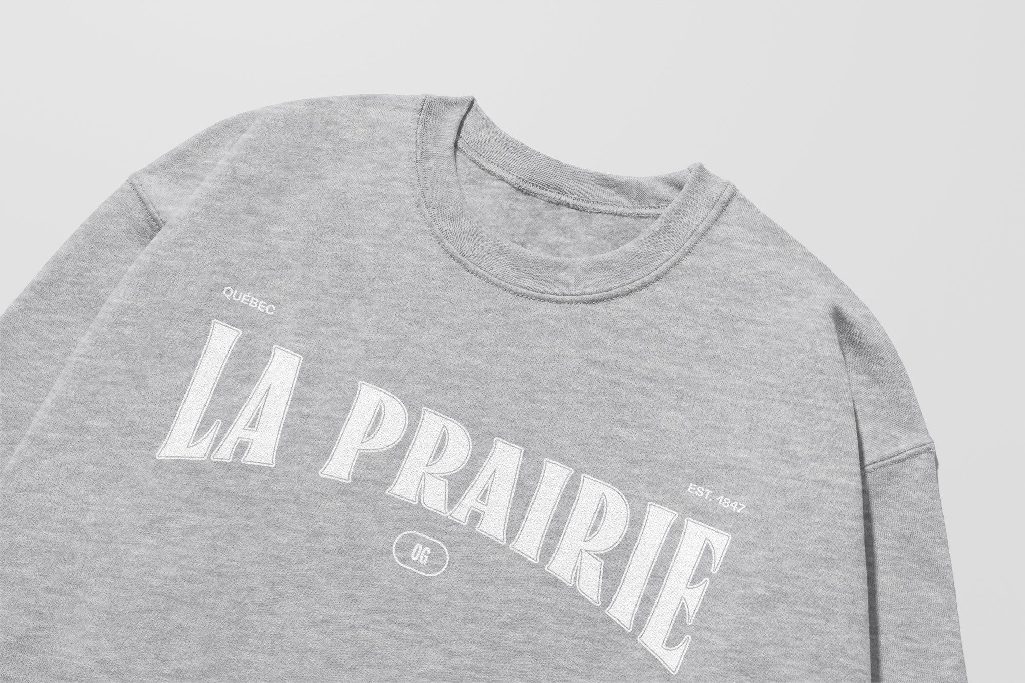 Mon Crew Fit - Enfants - La Prairie - Impression en Blanc