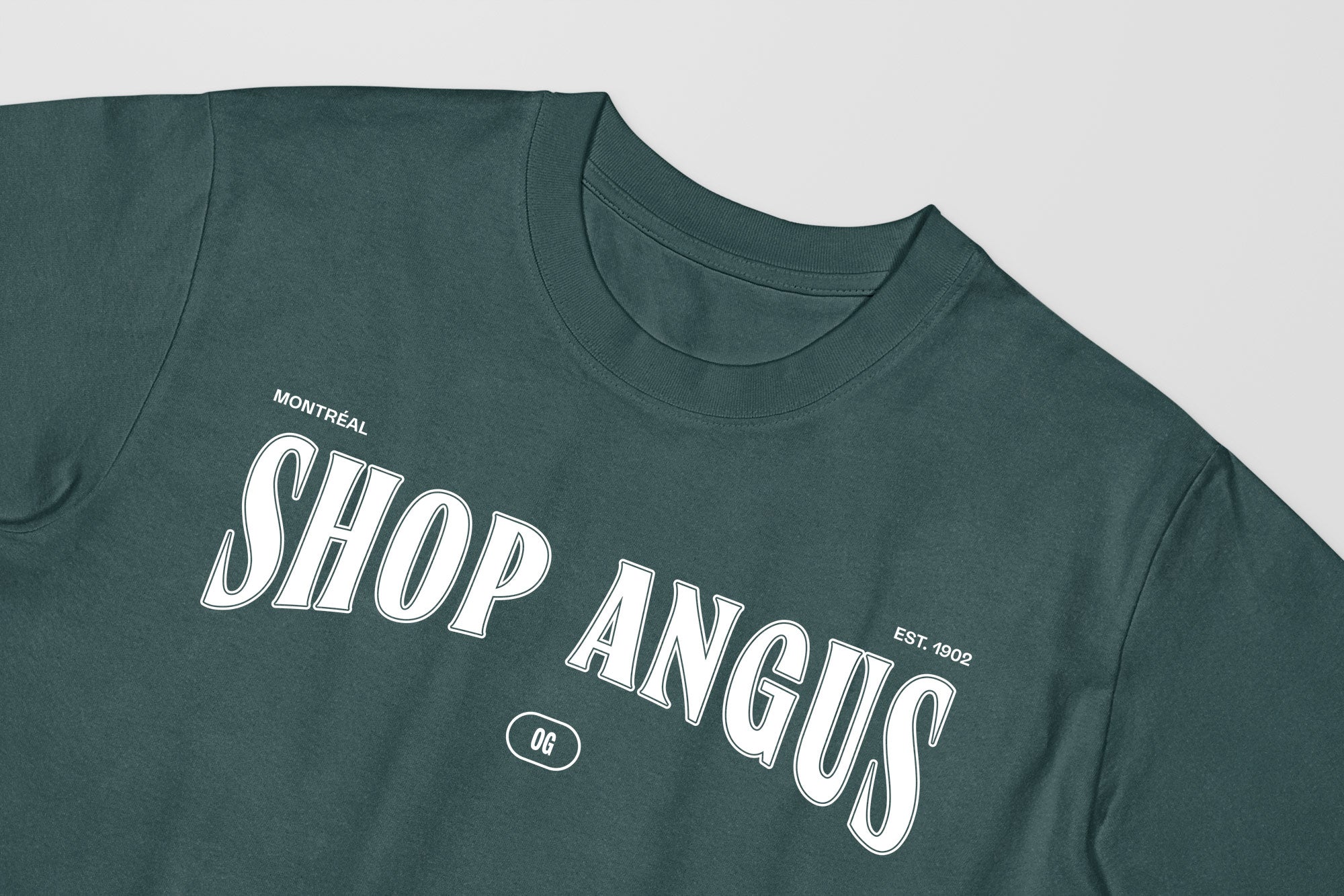 Mon T-Shirt Garçon - Adultes - Shop Angus - Impression en Blanc