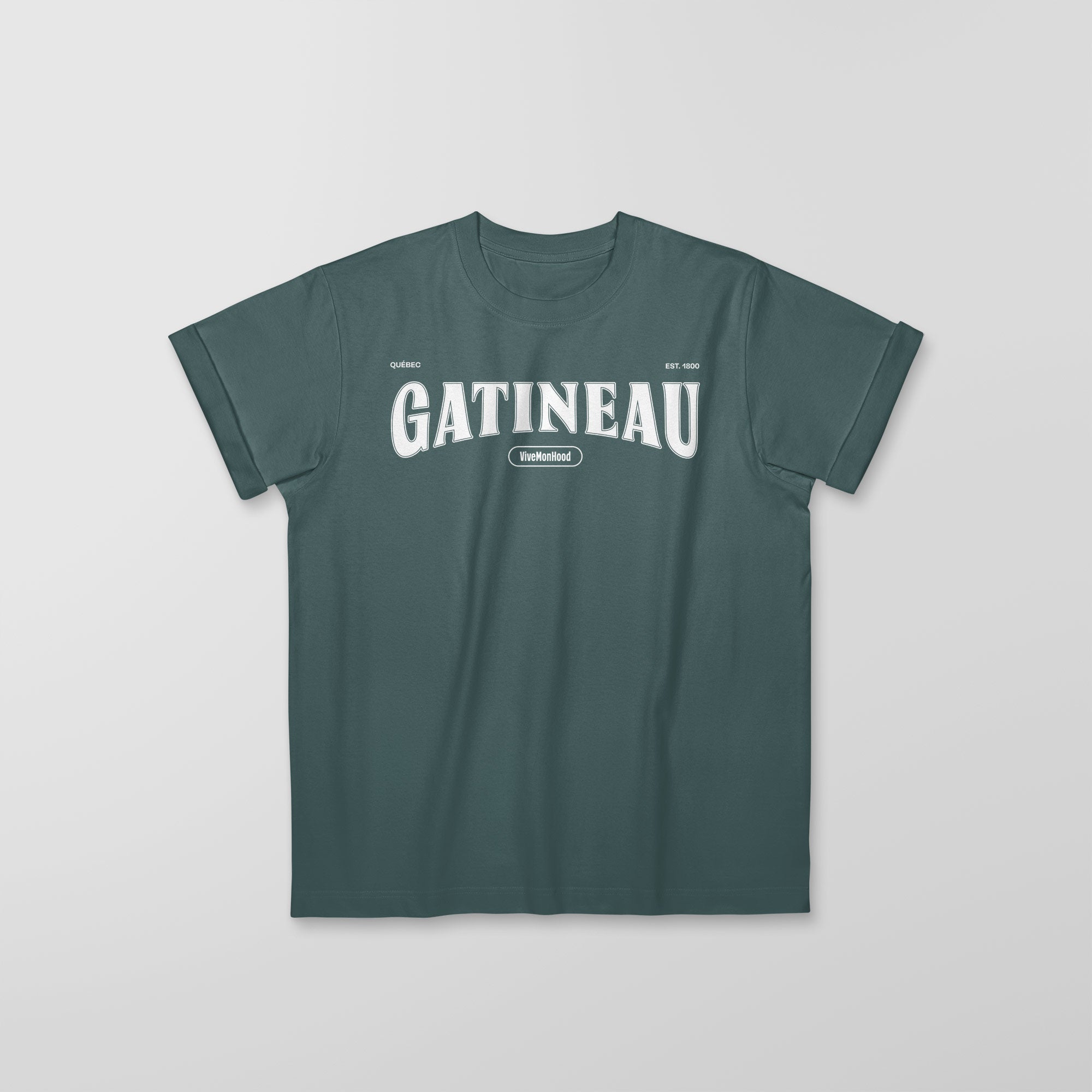 Mon T-Shirt Garçon - Adultes - Gatineau - Impression en Blanc