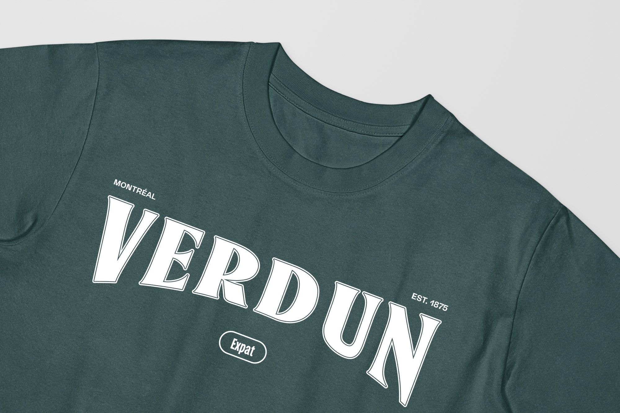Mon T-Shirt Garçon - Adultes - Verdun - Impression en Blanc
