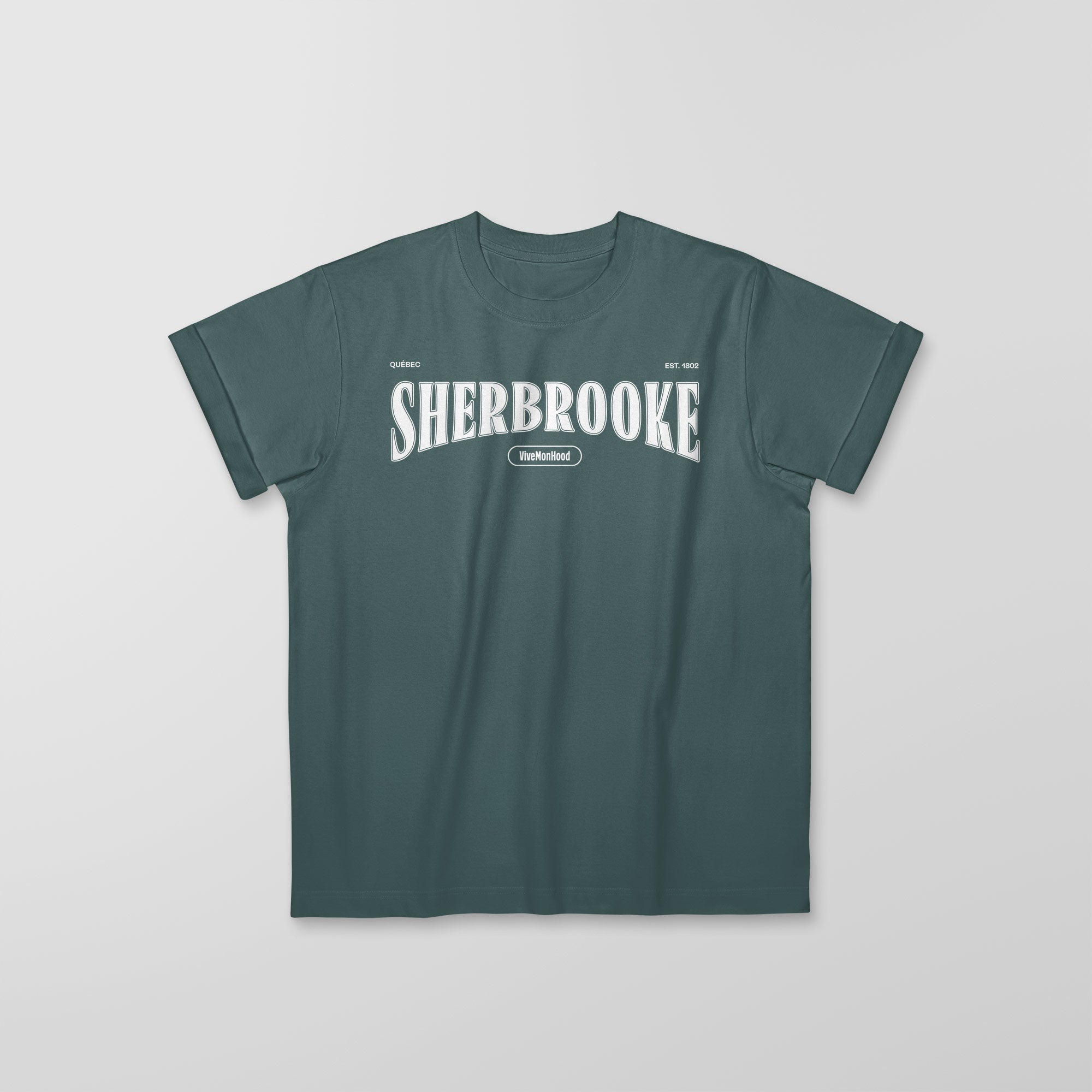 Mon T-Shirt Garçon - Adultes - Sherbrooke - Impression en Blanc