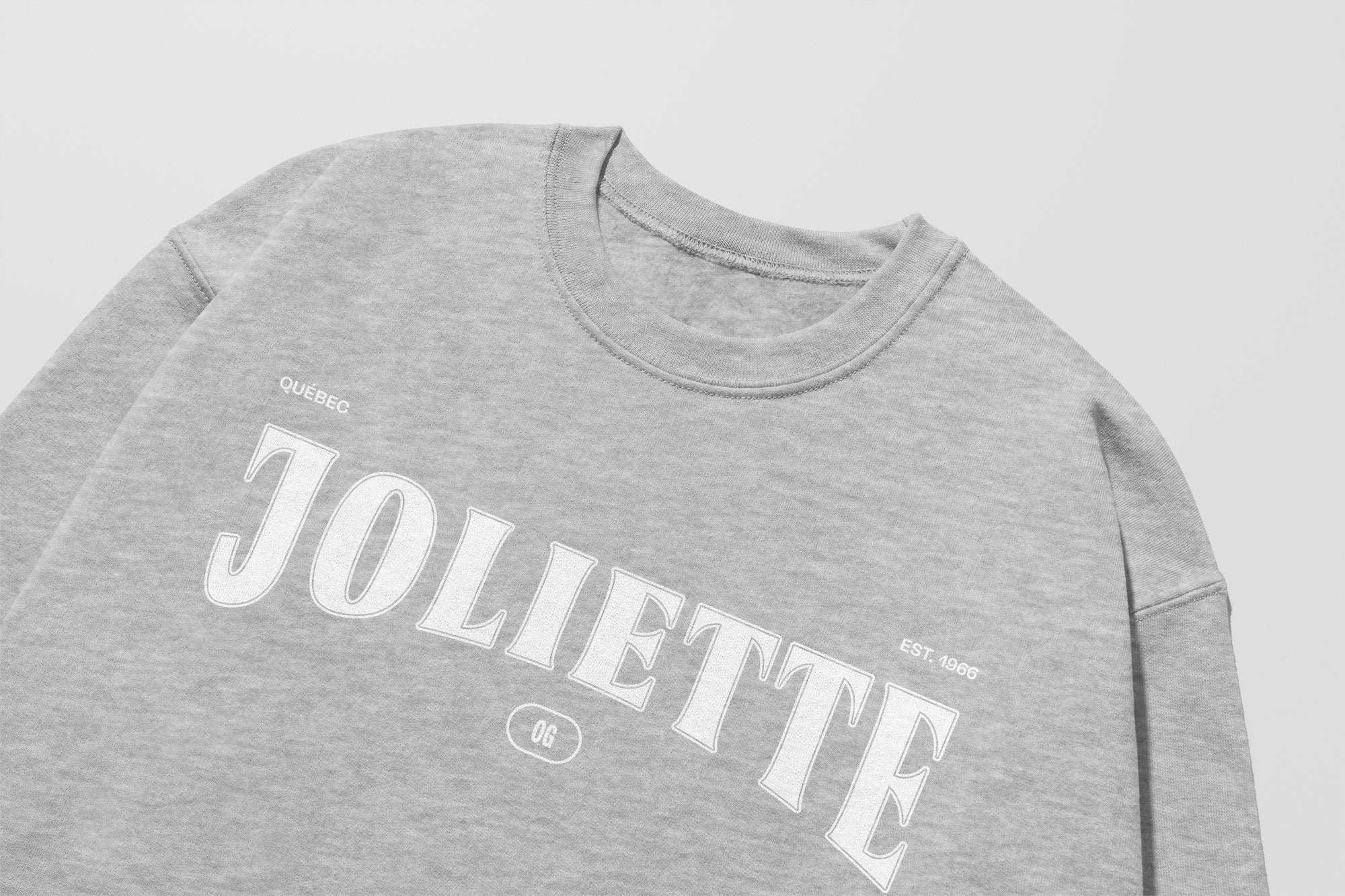 Mon Crew Fit - Adultes - Joliette - Impression en Blanc