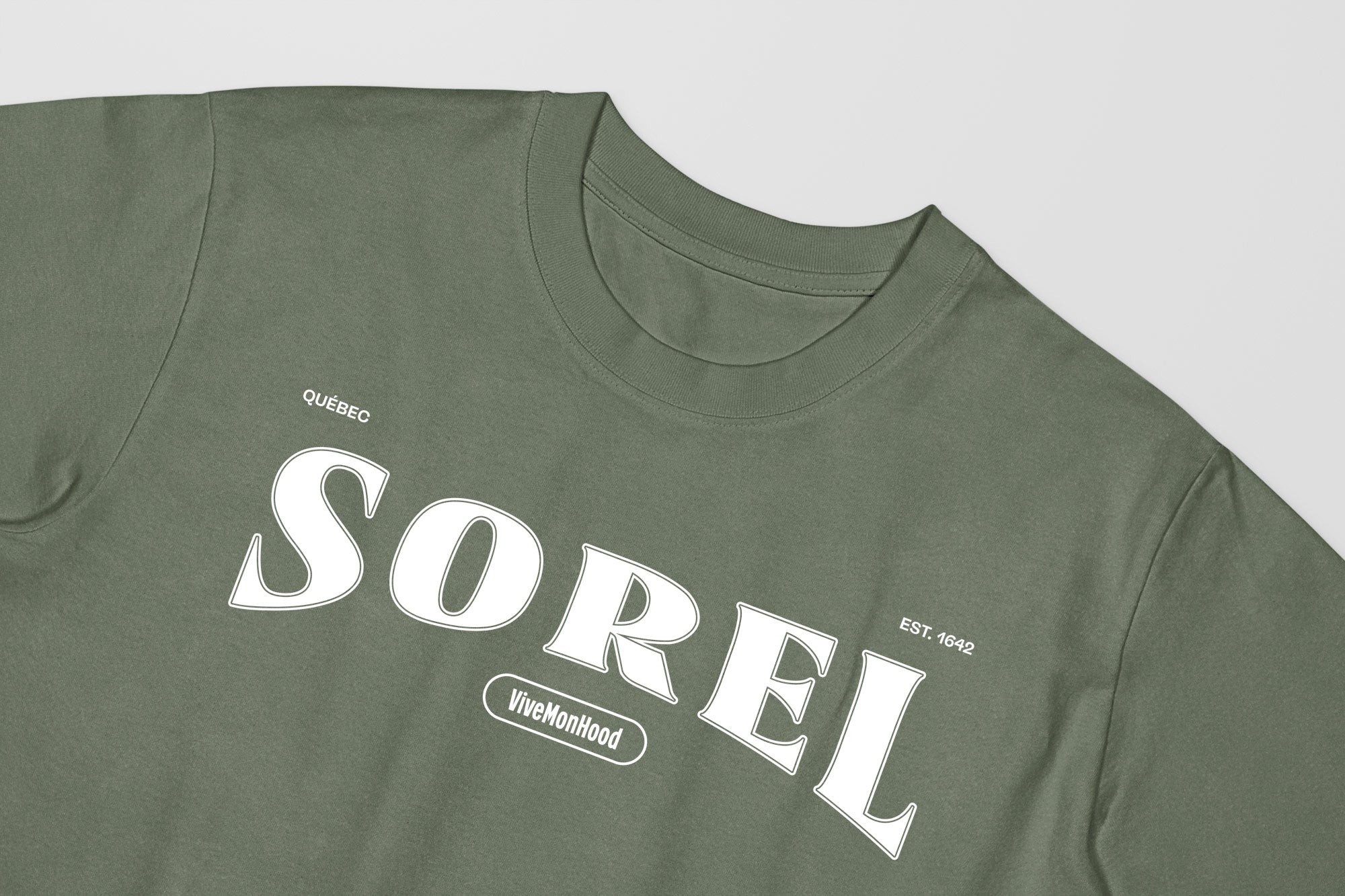 Mon T-Shirt Garçon - Adultes - Sorel - Impression en Blanc