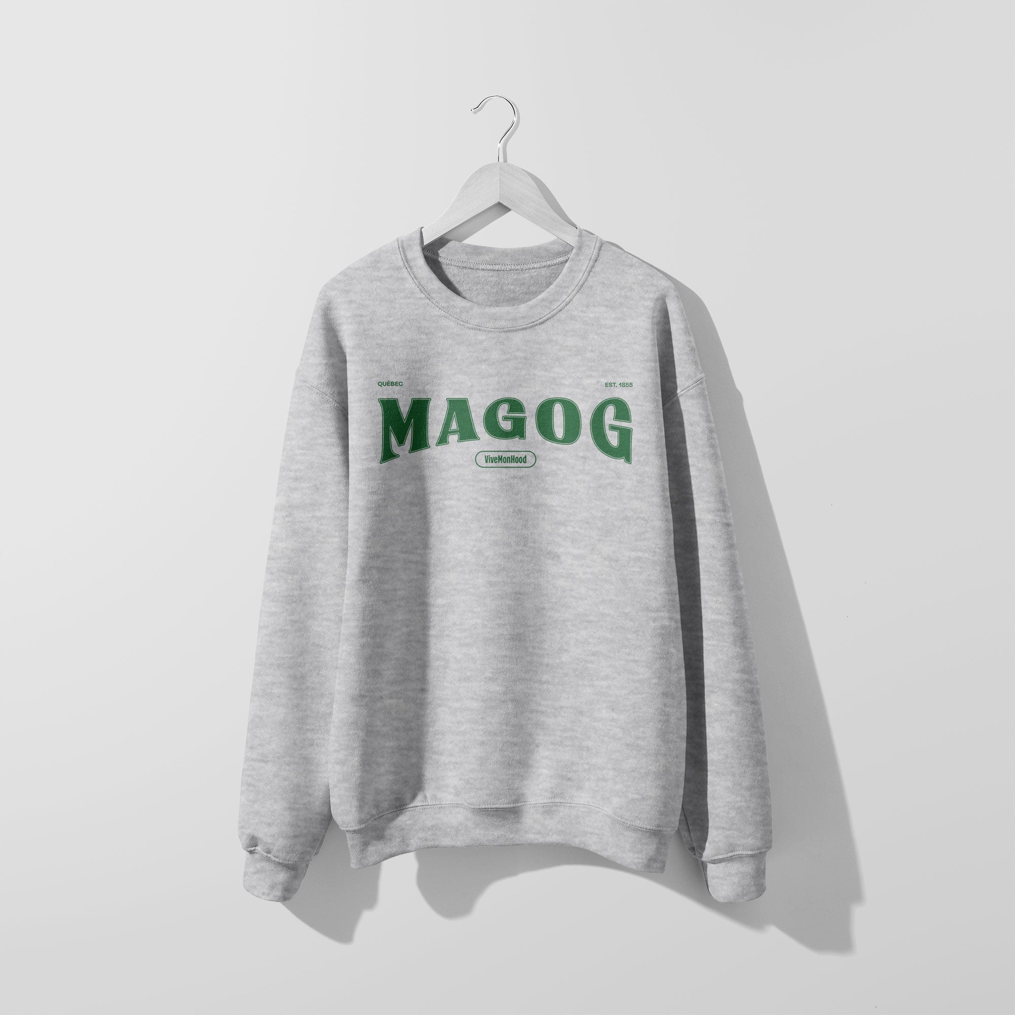Mon Crew Fit - Adultes - Magog - Impression en Vert