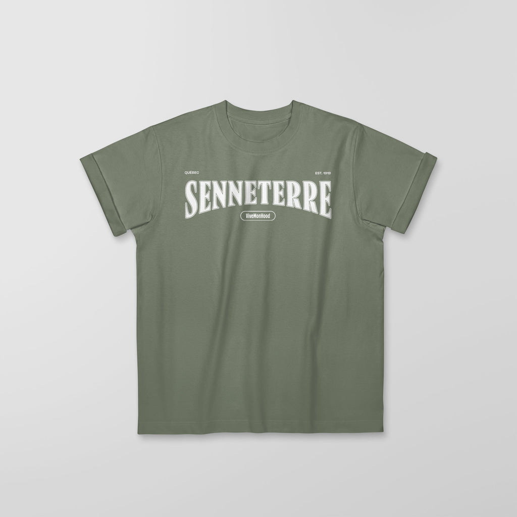 Mon T-Shirt Garçon - Adultes - Senneterre - Impression en Blanc