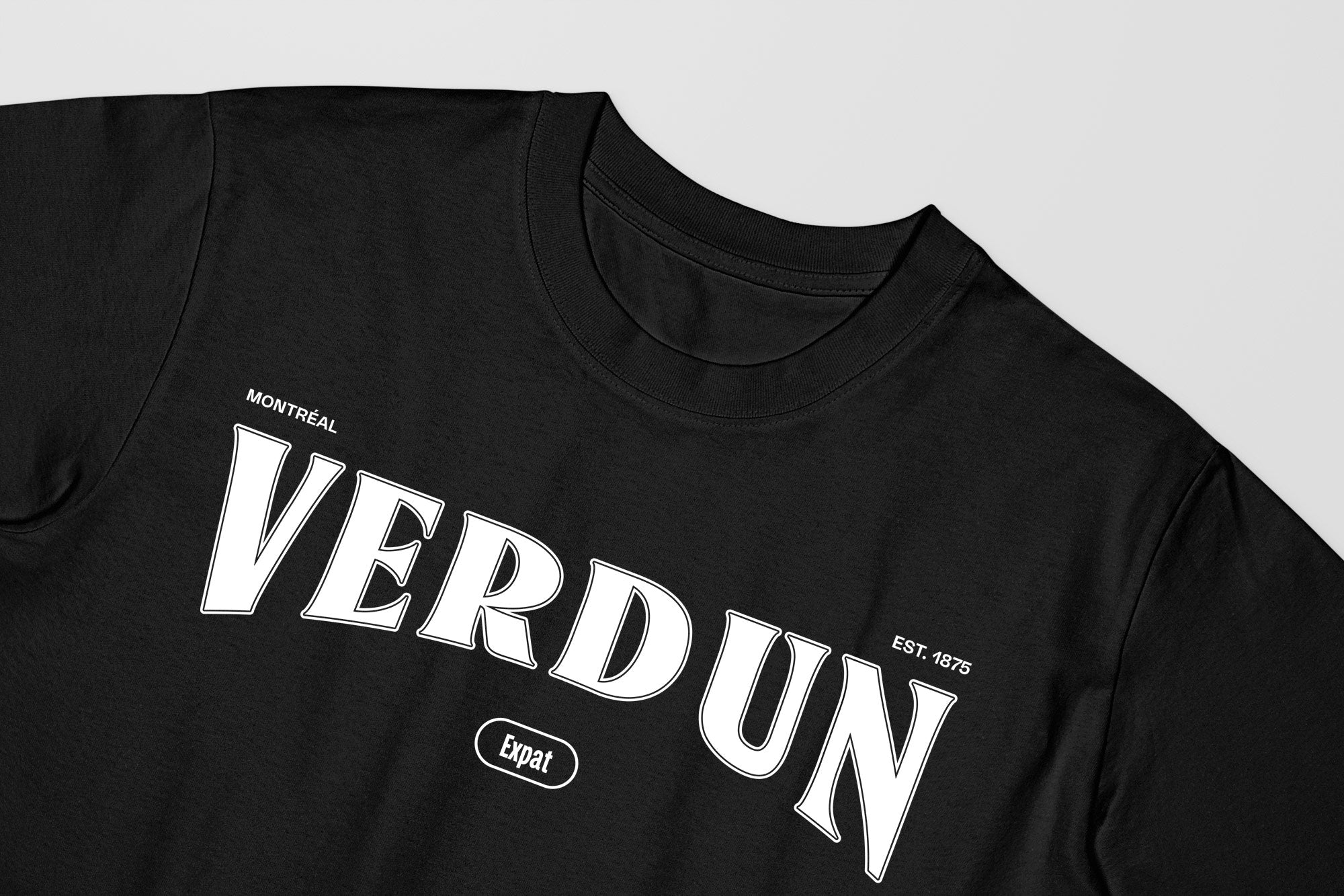 Mon T-Shirt Garçon - Adultes - Verdun - Impression en Blanc