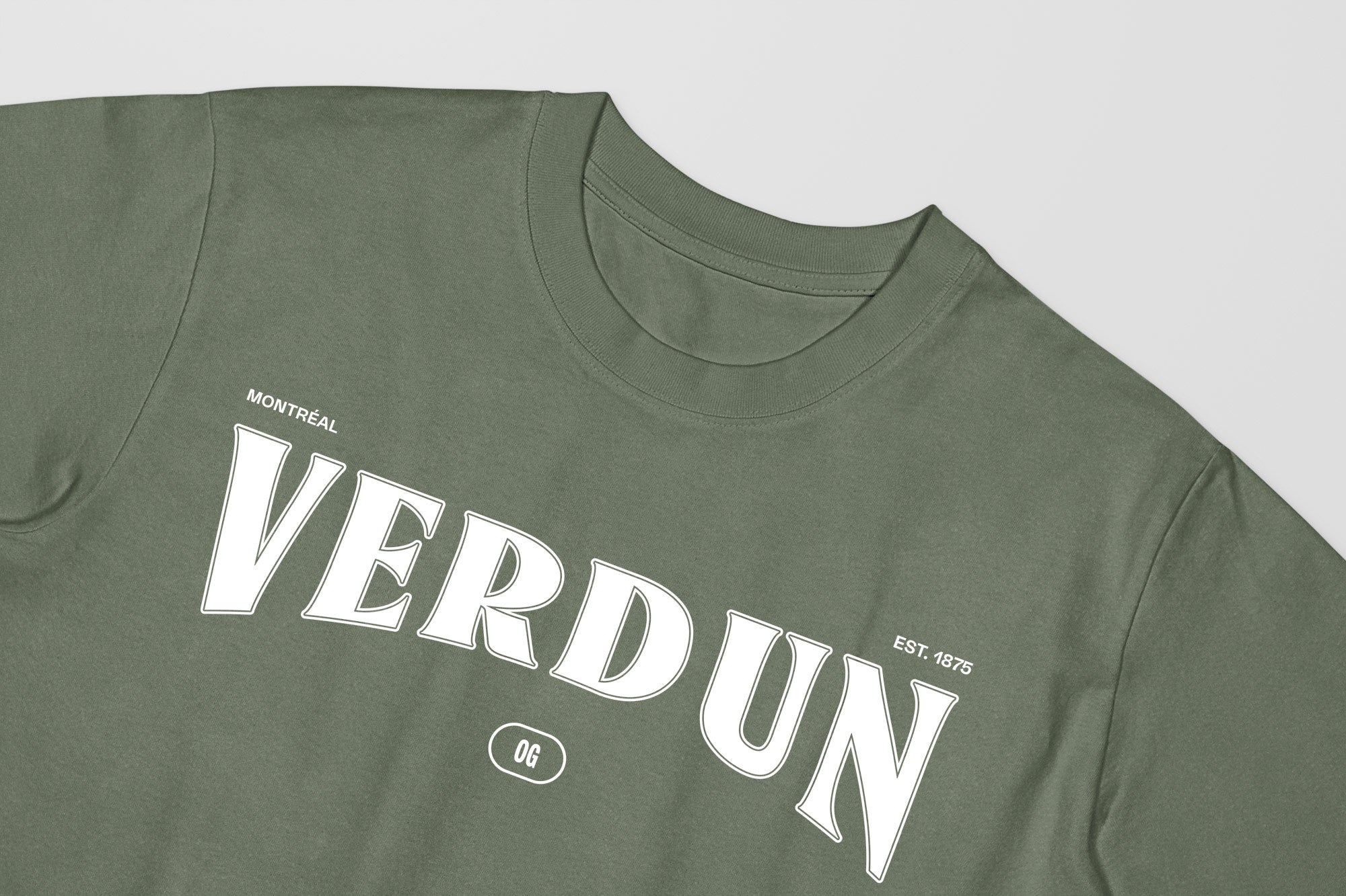 Mon T-Shirt Garçon - Adultes - Verdun - Impression en Blanc