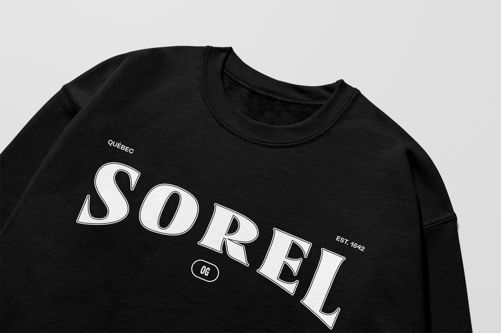 Mon Crew Fit - Adultes - Sorel - Impression en Blanc