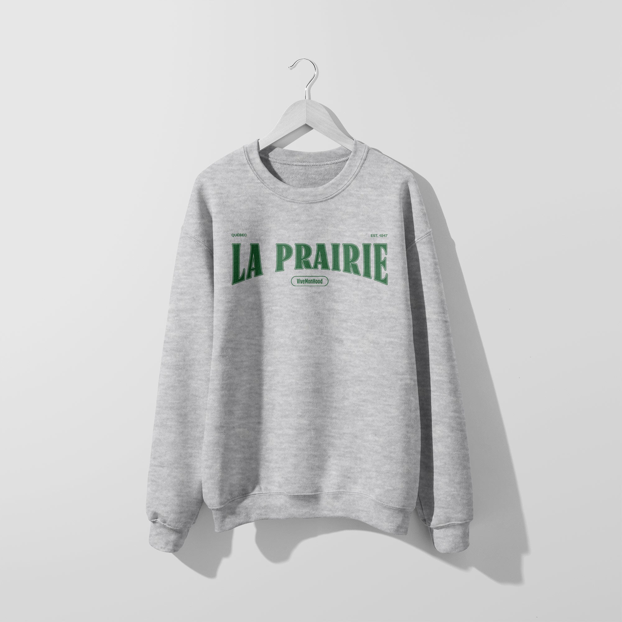 Mon Crew Fit - Adultes - La Prairie - Impression en Vert