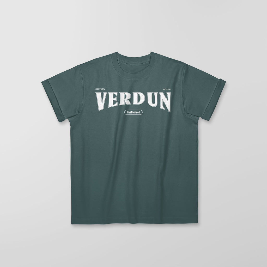 Mon T-Shirt Garçon - Adultes - Verdun - Impression en Blanc
