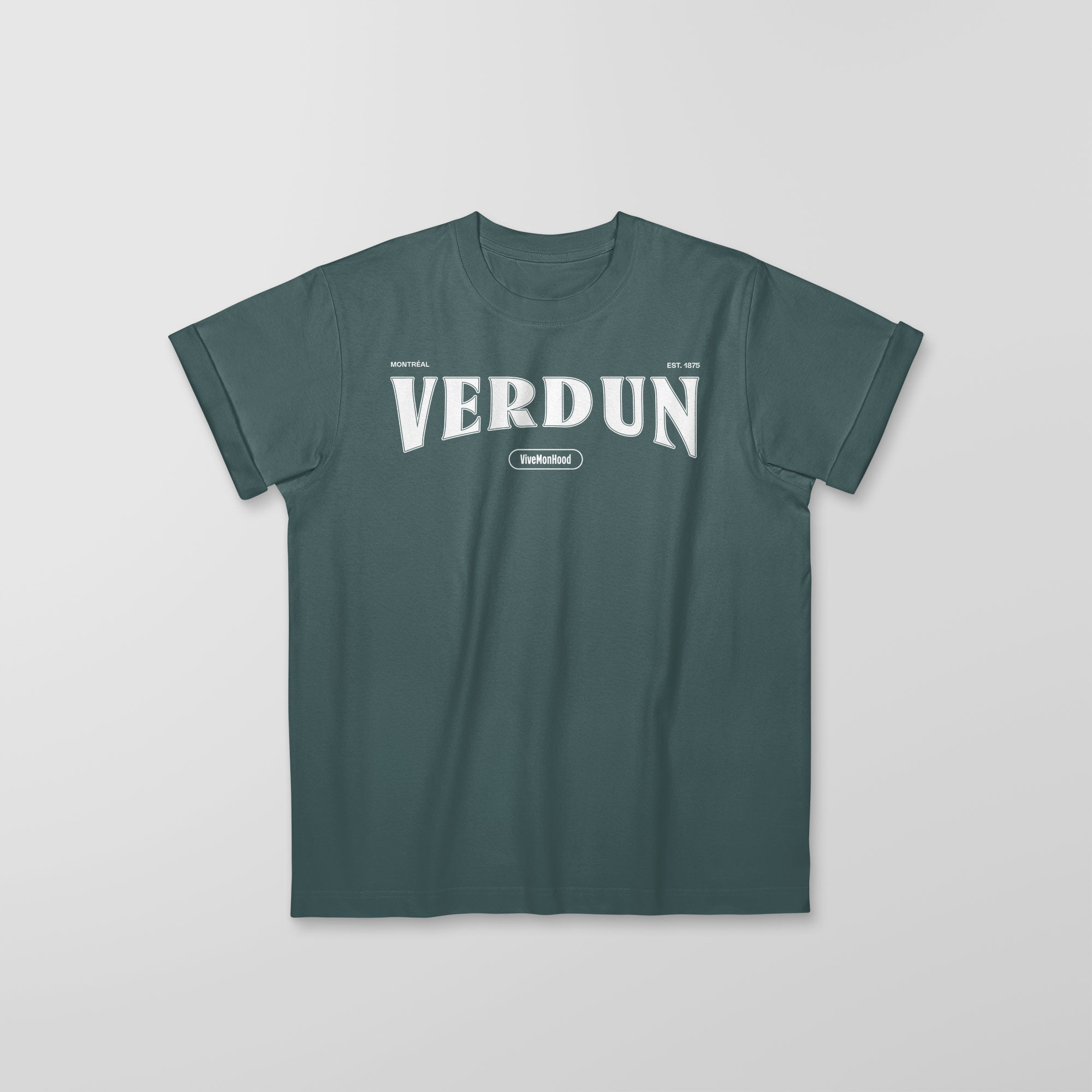 Mon T-Shirt Garçon - Adultes - Verdun - Impression en Blanc