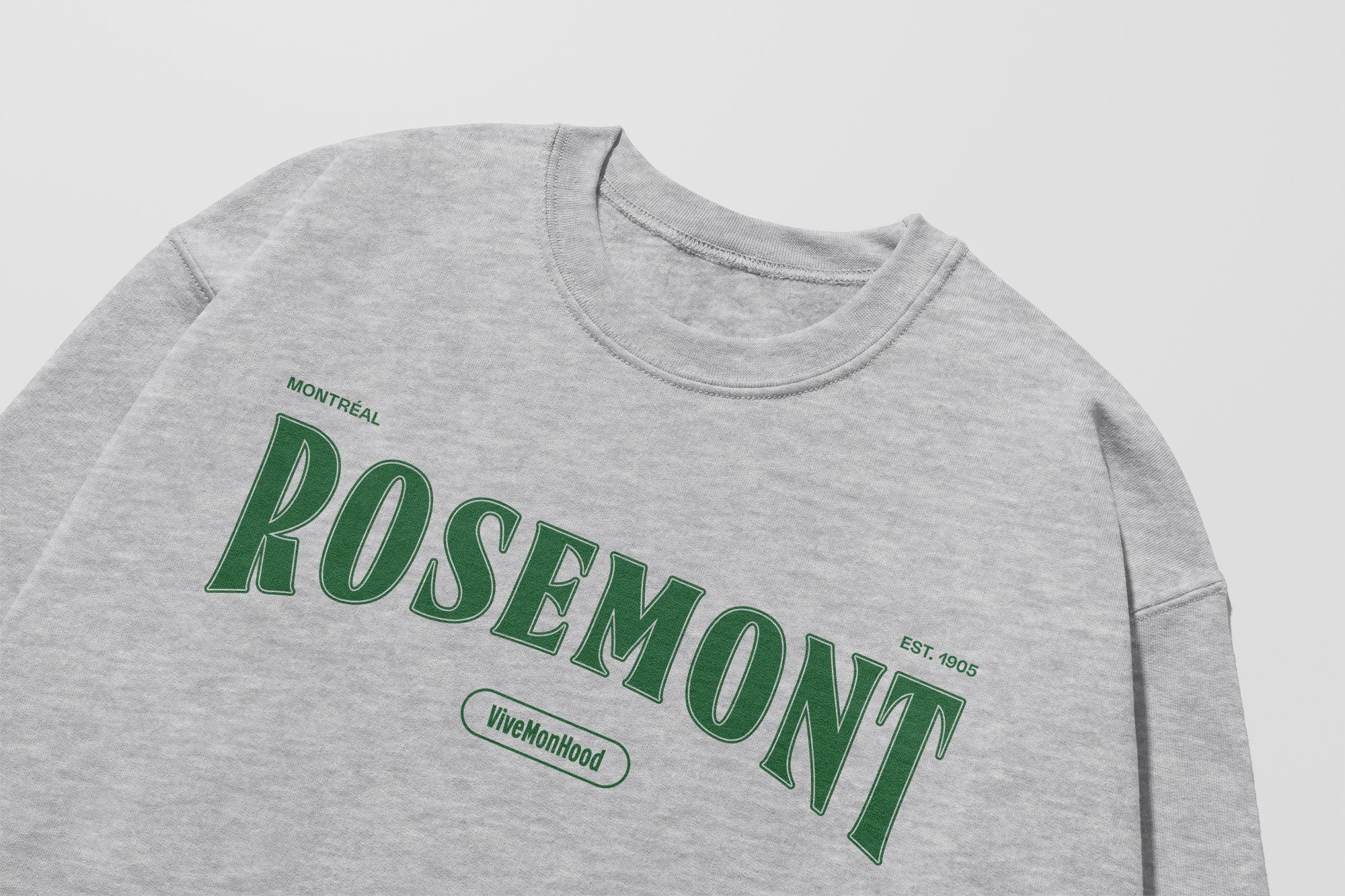 Mon Crew Fit - Adultes - Rosemont - Impression en Vert