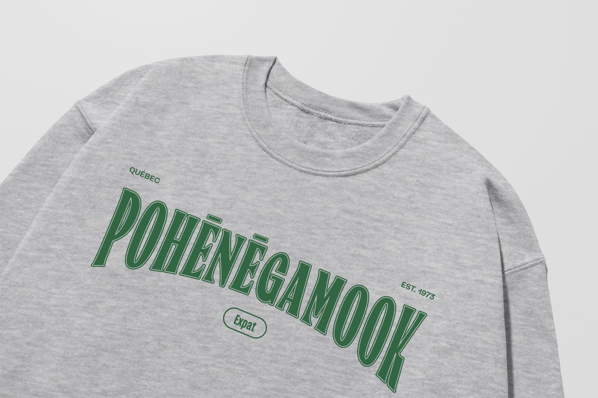 Mon Crew Fit - Adultes - Pohenegamook - Impression en Vert
