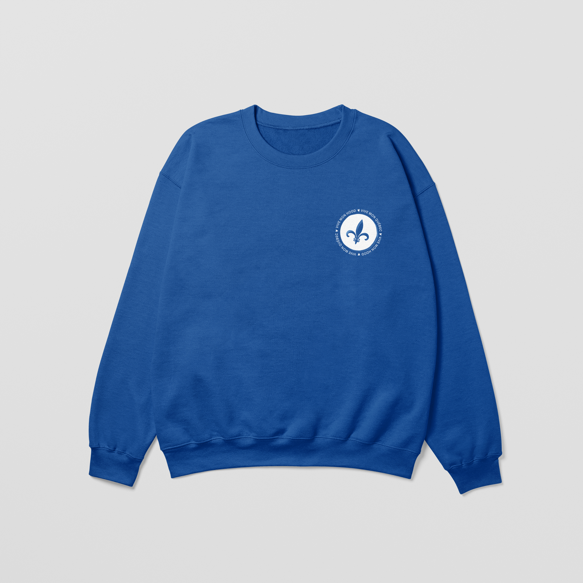 Mon Crew Fit - Fête Nationale - Enfant - Blanc - Royal