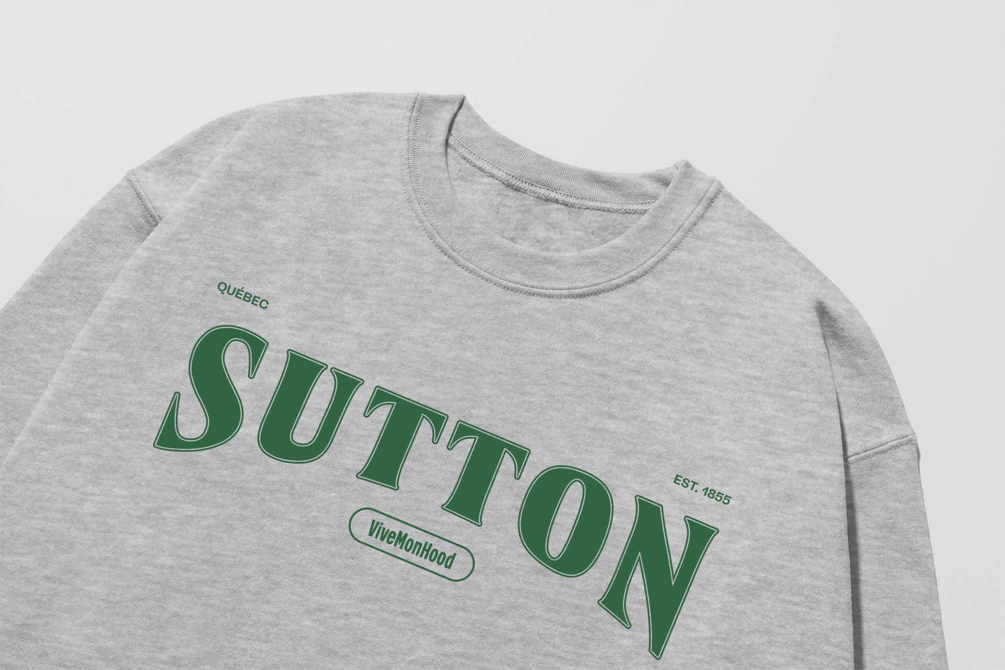 Mon Crew Fit - Adultes - Sutton - Impression en Vert
