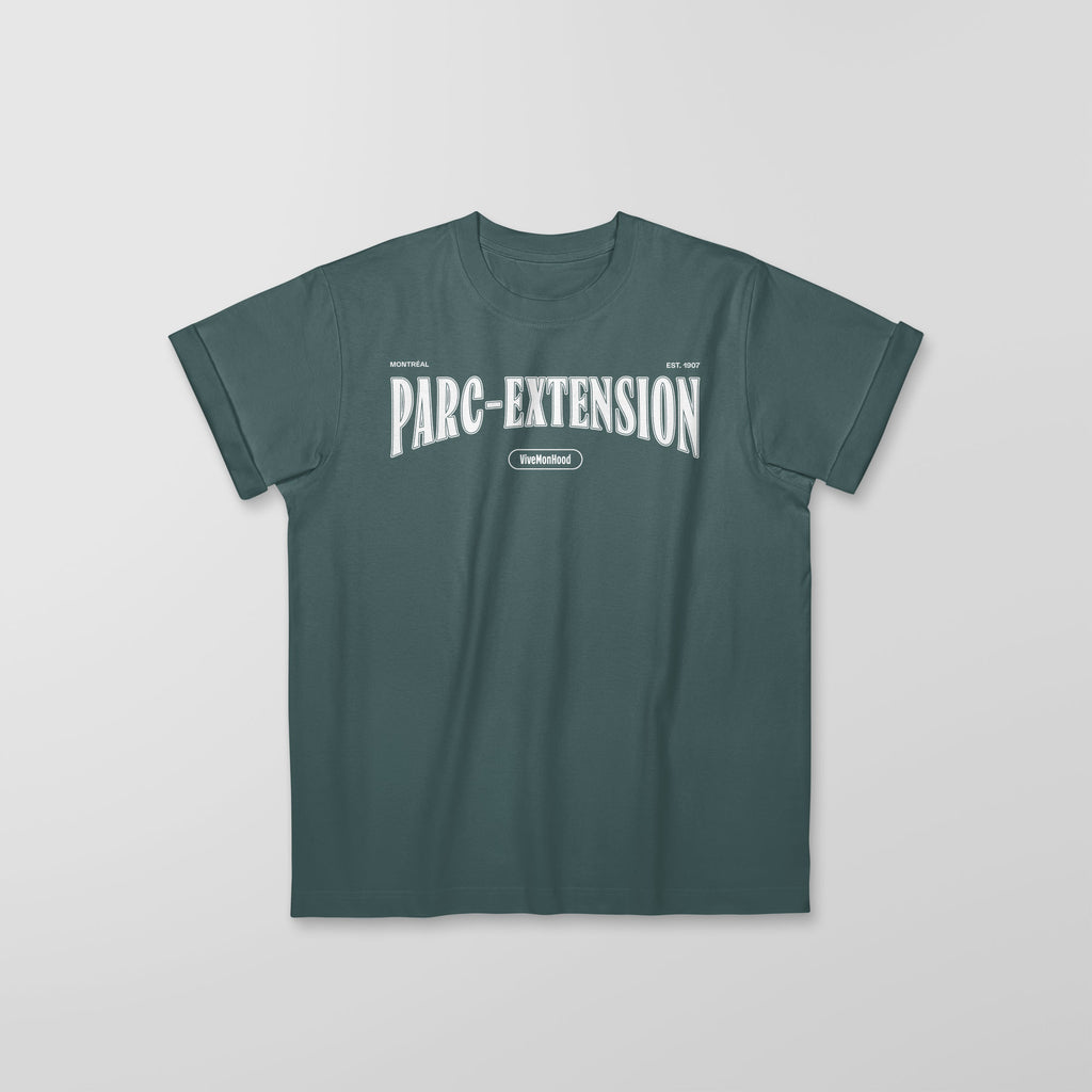 Mon T-Shirt Garçon - Adultes - Parc-Extension - Impression en Blanc