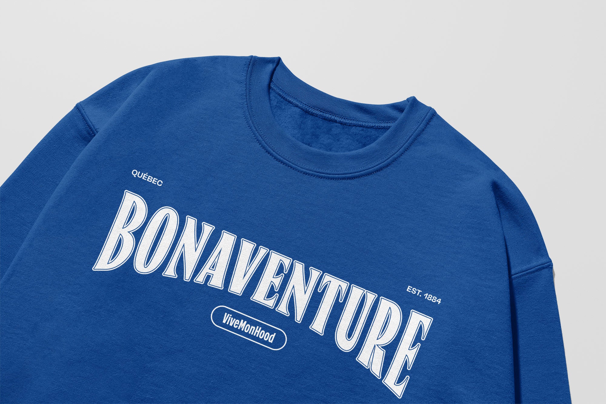 Mon Crew Confort - Adultes - Bonaventure - Impression en Blanc
