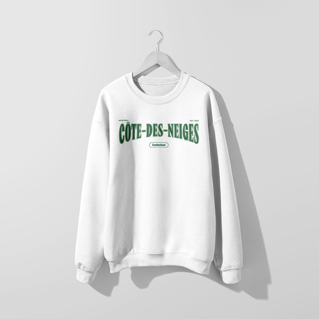 Mon Crew Fit - Adultes - Côte-des-Neiges - Impression en Vert