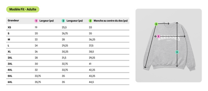 Mon Crew Fit - Bromont - Adulte - Vert - Blanc
