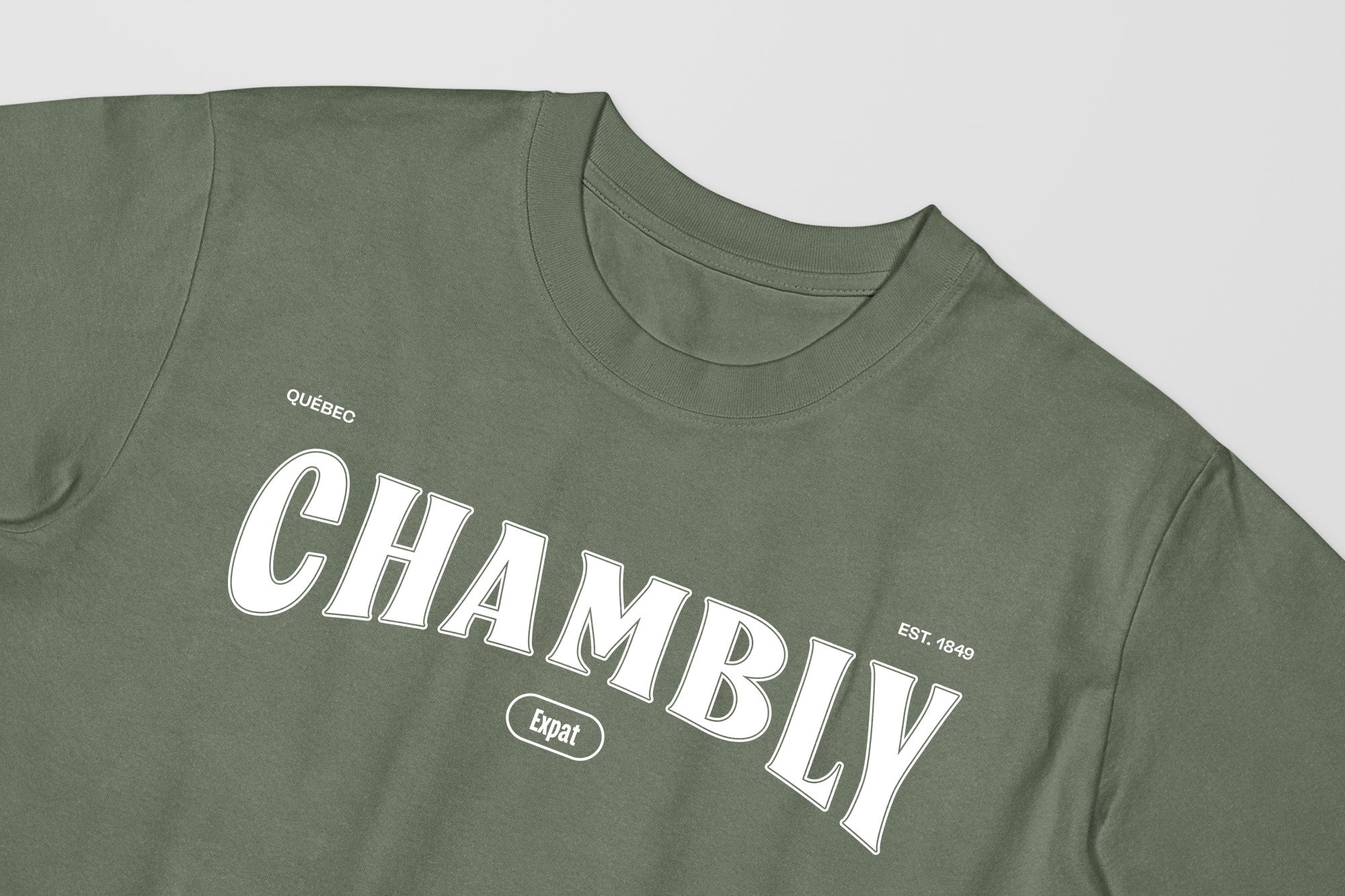 Mon T-Shirt Garçon - Adultes - Chambly - Impression en Blanc