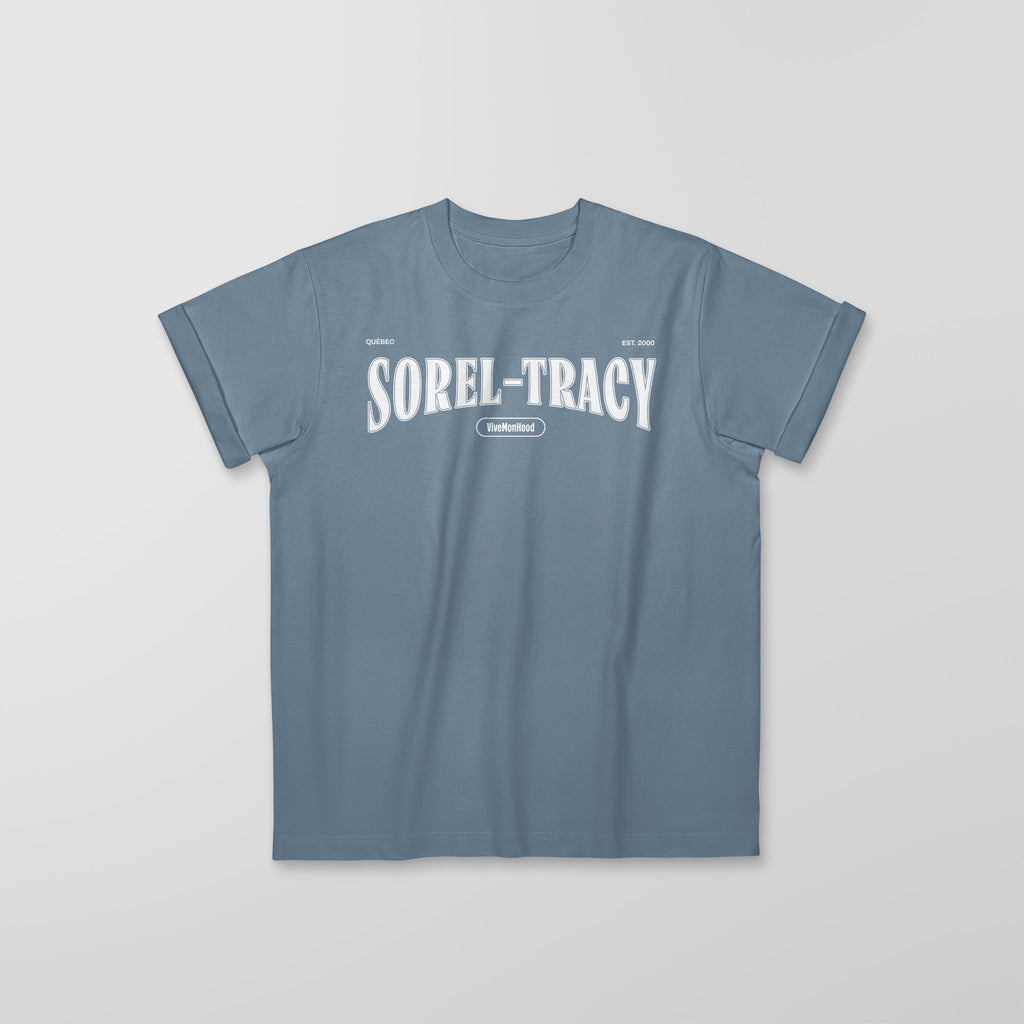 Mon T-Shirt Garçon - Adultes - Sorel-Tracy - Impression en Blanc