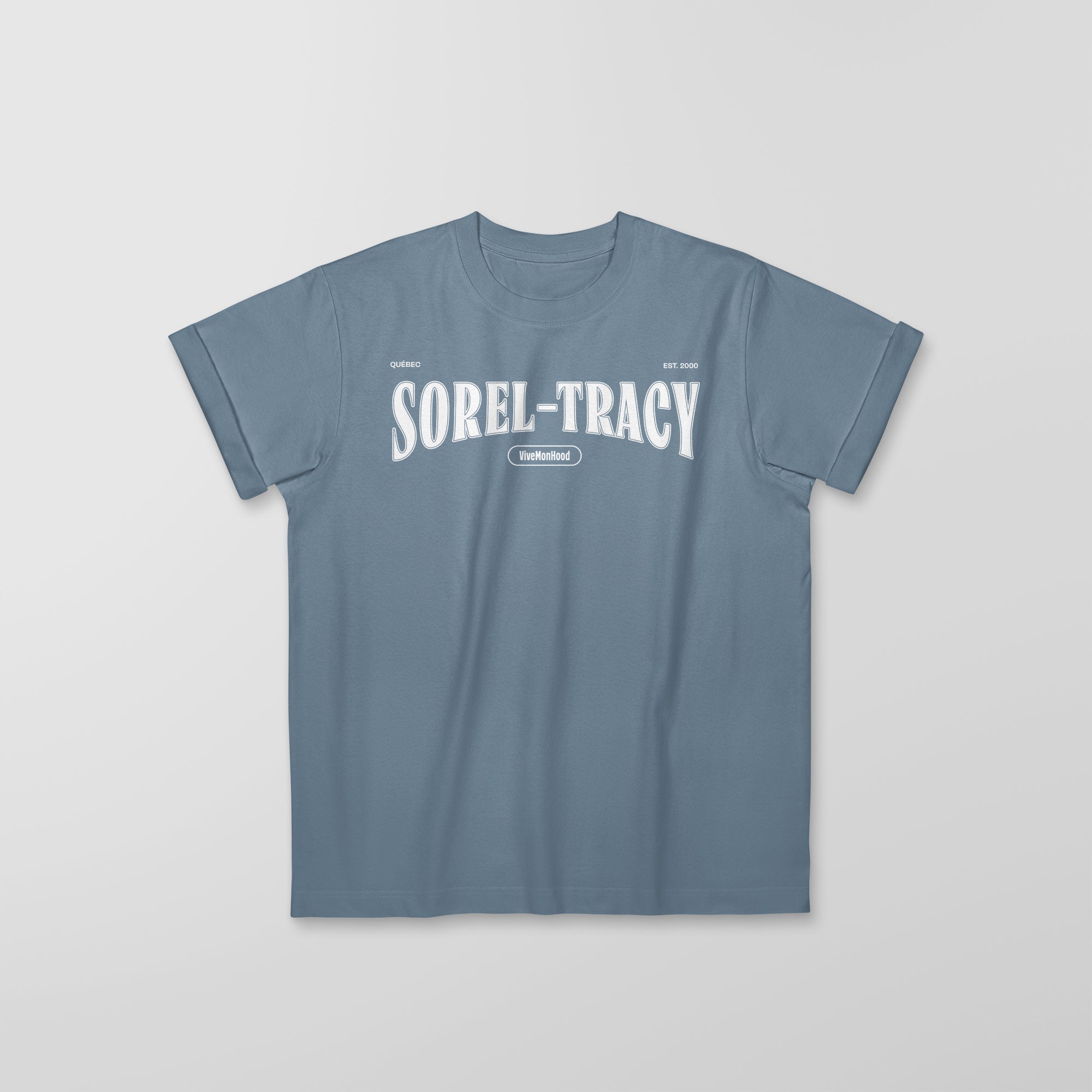 Mon T-Shirt Garçon - Adultes - Sorel-Tracy - Impression en Blanc