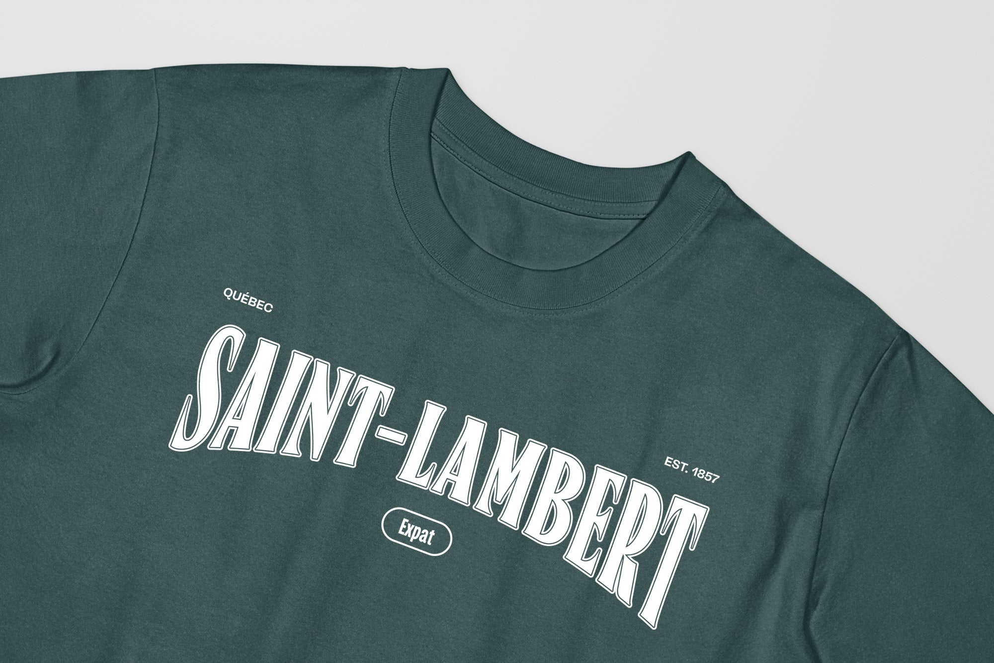 Mon T-Shirt Garçon - Adultes - Saint-Lambert - Impression en Blanc