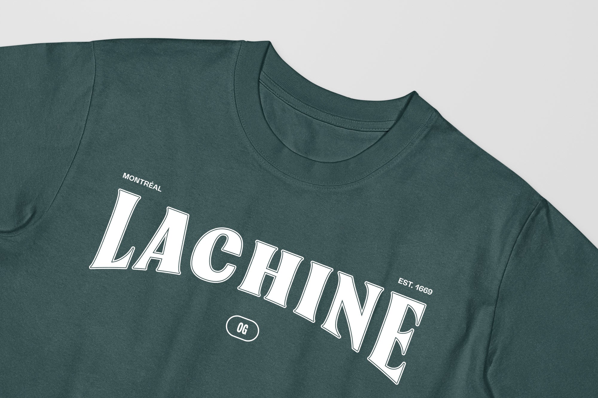 Mon T-Shirt Garçon - Adultes - Lachine - Impression en Blanc
