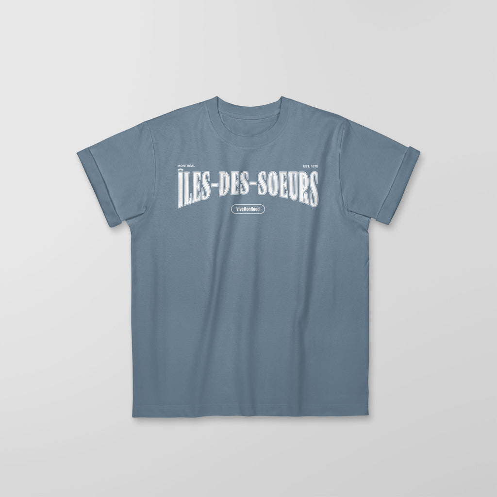 Mon T-Shirt Garçon - Adultes - Îles-des-soeurs - Impression en Blanc