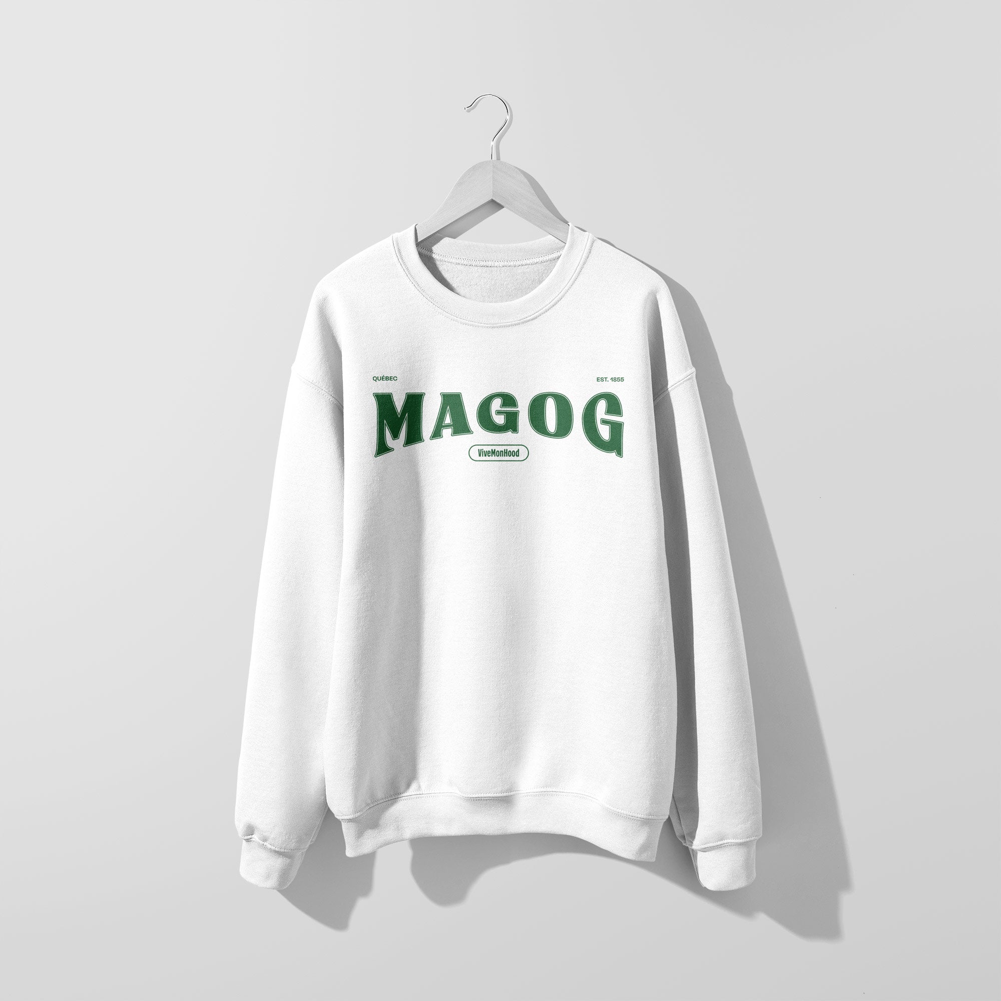 Mon Crew Fit - Adultes - Magog - Impression en Vert
